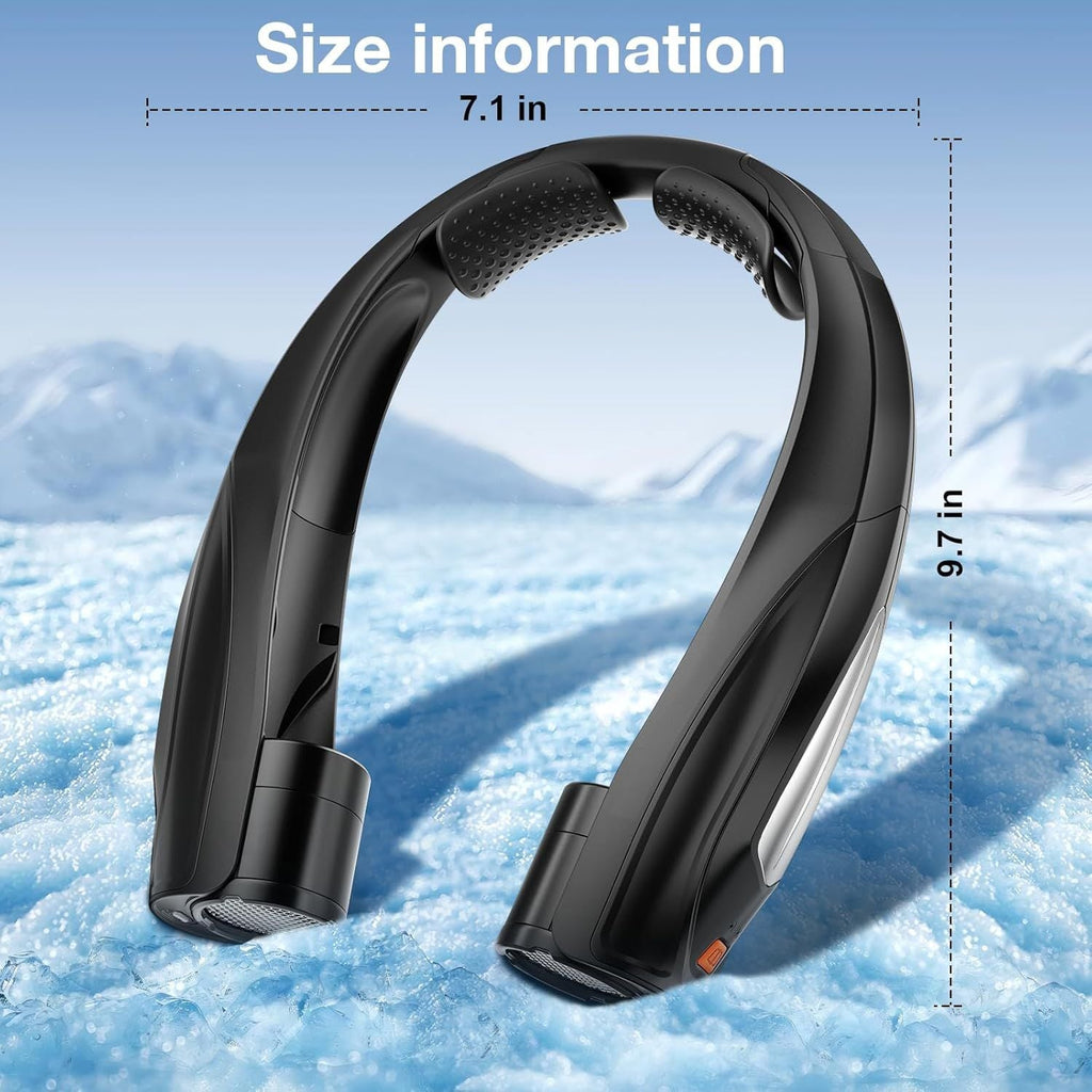 Neck Fan, 6 Speeds Adjustable Portable Personal Fan Rechargeable, Faster Cooling Wearable Fan, Ultra Quiet for Home, Office, Travel, Outdoor