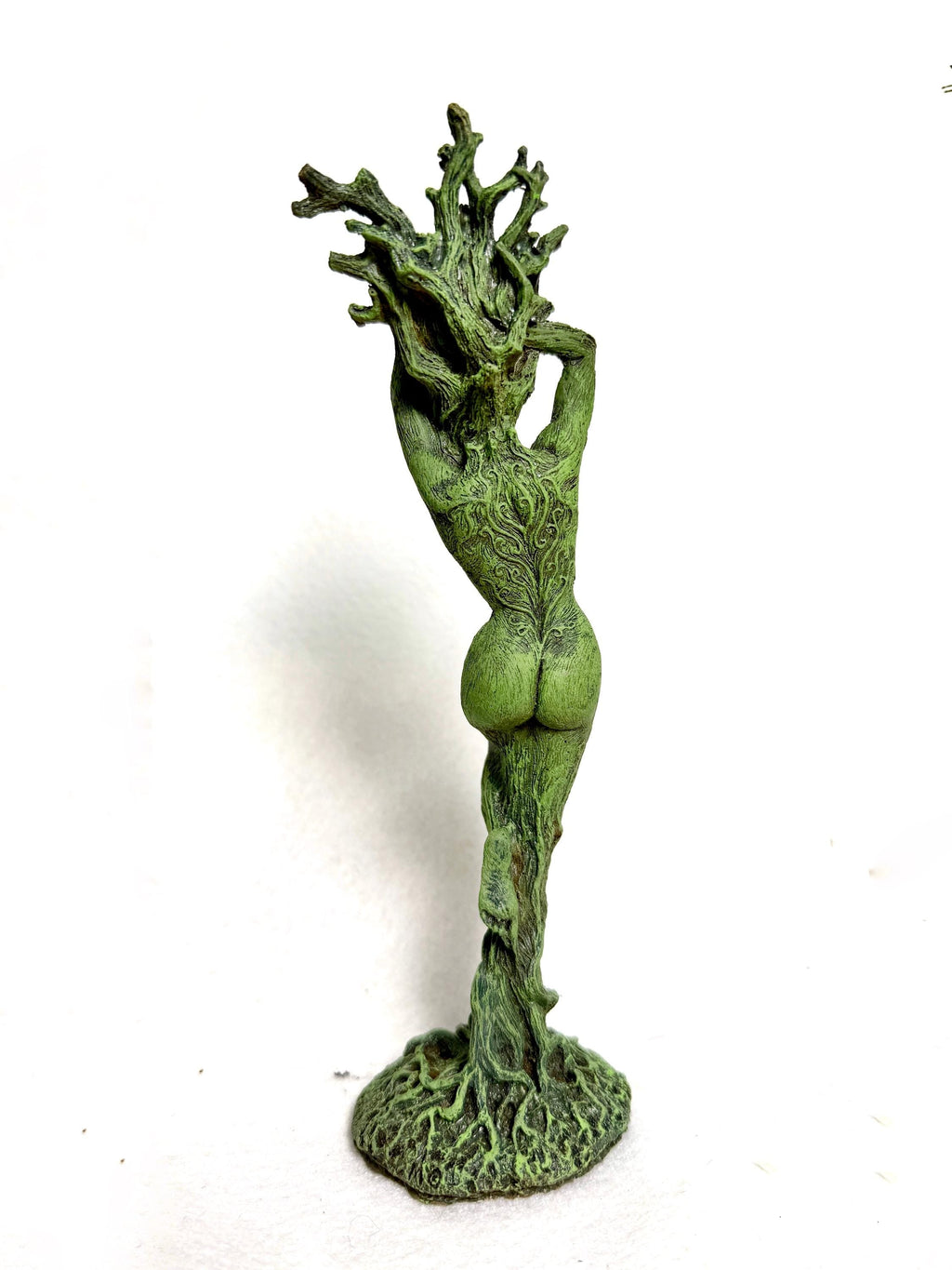 Dryad Statue, 8" Version, Green Finish