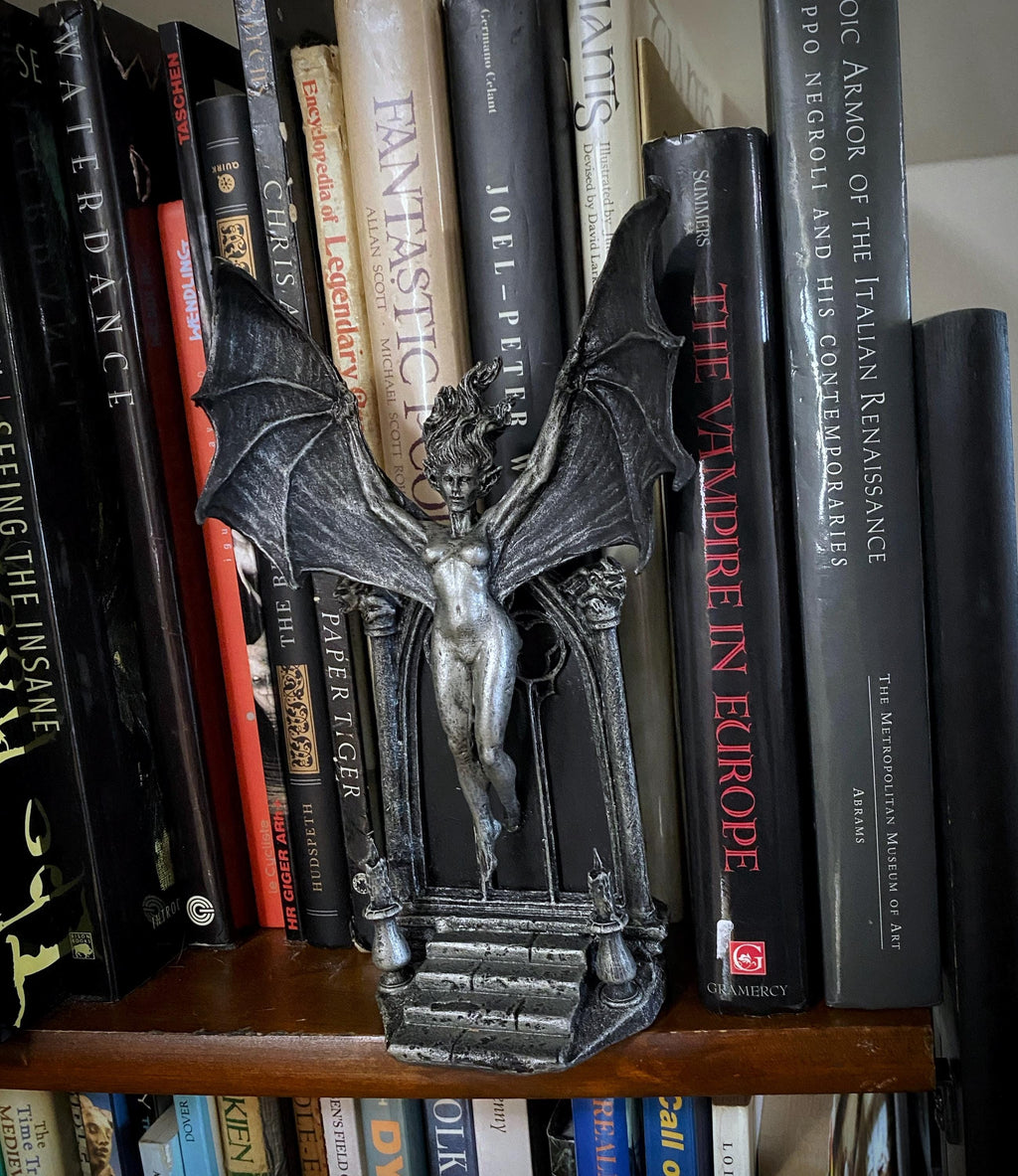 Carmilla the Vampire Statue, Hand Painted Resin Sculpture | Legendary Vampire Figurine |Victorian Gothic Horror|Gothic Gift and Spooky Decor