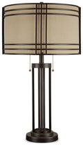 Hanswell - Metal Table Lamp  - Dark Brown
