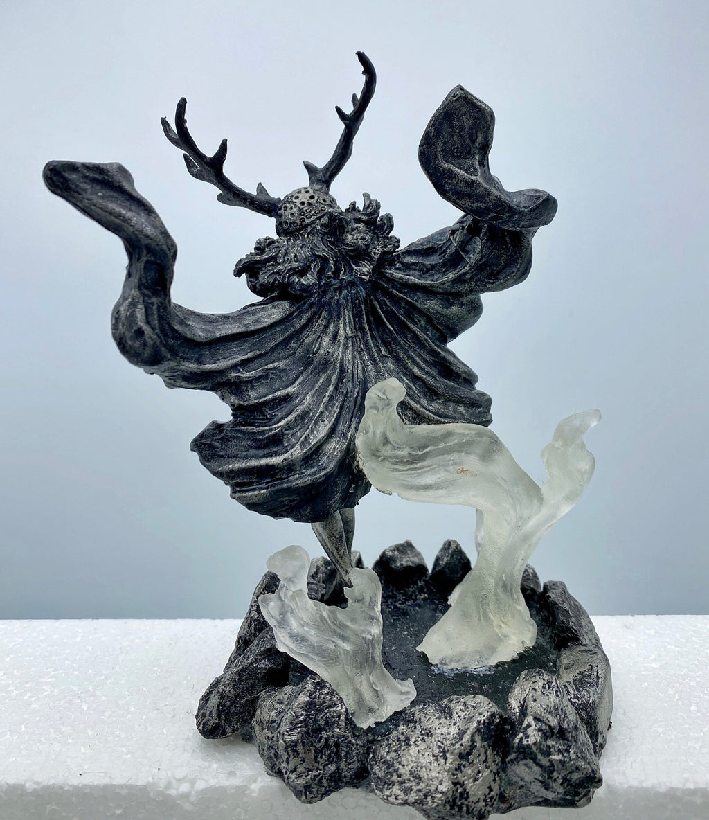 Witch’s Sabbath: Morgan Le Fay Statue, Hand Painted Resin Sculpture | Pagan Folklore Pagan Goddess Figurine | Witchy Art for Gothic Decor