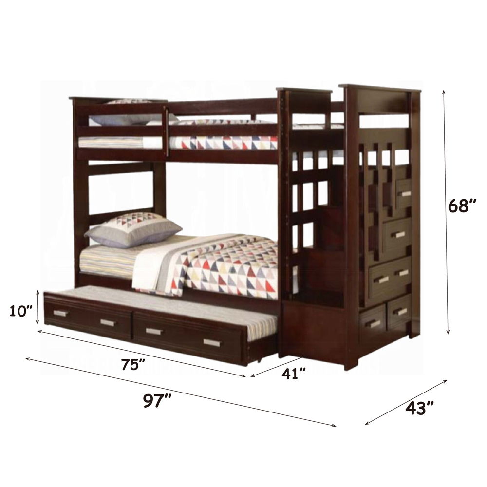Allentown - Bunk Bed w/Storage Ladder & Trundle