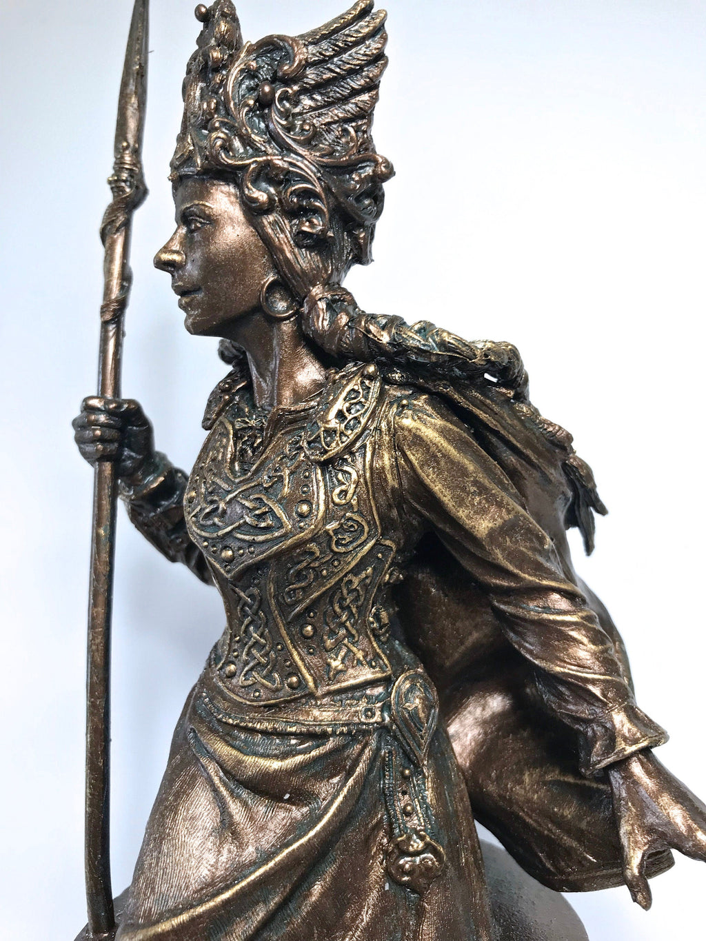 Freya Bust, Hand Painted Resin Sculpture | Norse Mythology Figurine | Myths and Legends Goddess Freya Statue, Fantasy Art Home Decor