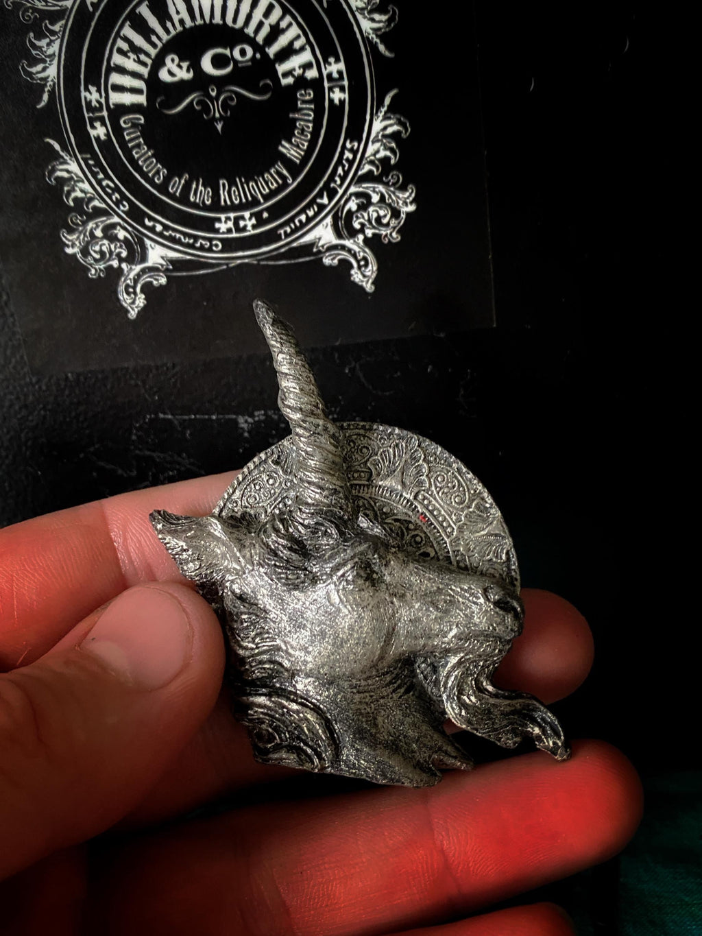 Unicorn Magnet, Hand Painted Resin Sculpture | Mythic Fantasy Decor | Legendary Unicorn Magnet for Fantasy and Gothic Decor