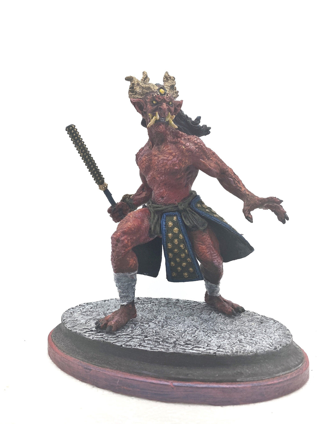 Oni Statue, Full Color, Red
