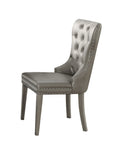 Kacela - Side Chair (Set of 2) - Champagne Synthetic Leather & Champagne