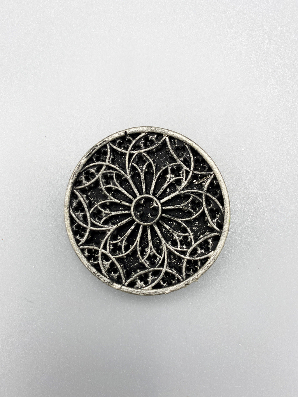 Gothic Cathedral Window Magnet, Hand Painted Resin Sculpture | Medieval Fantasy Decor | Architecture Window Magnet for Gothic Decor