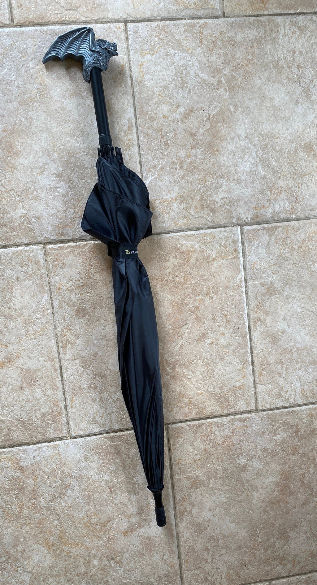 Vampire Bat Umbrella, Hand Sculpted Resin | Victorian Gothic Umbrella |Dark Fantasy Cosplay Bat Umbrella, Halloween and Gothic Accessory
