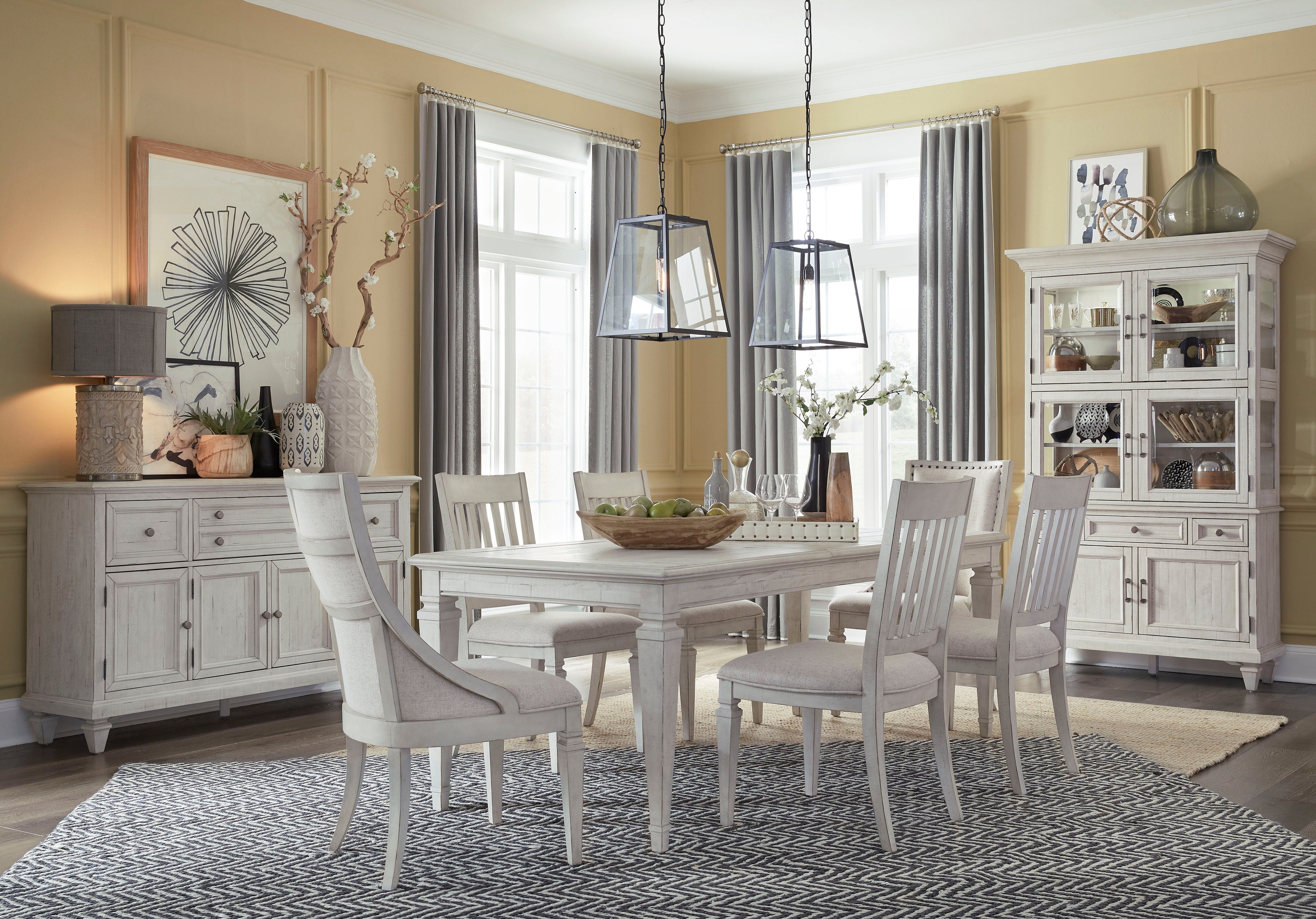Newport - Rectangular Dining Table - Alabaster