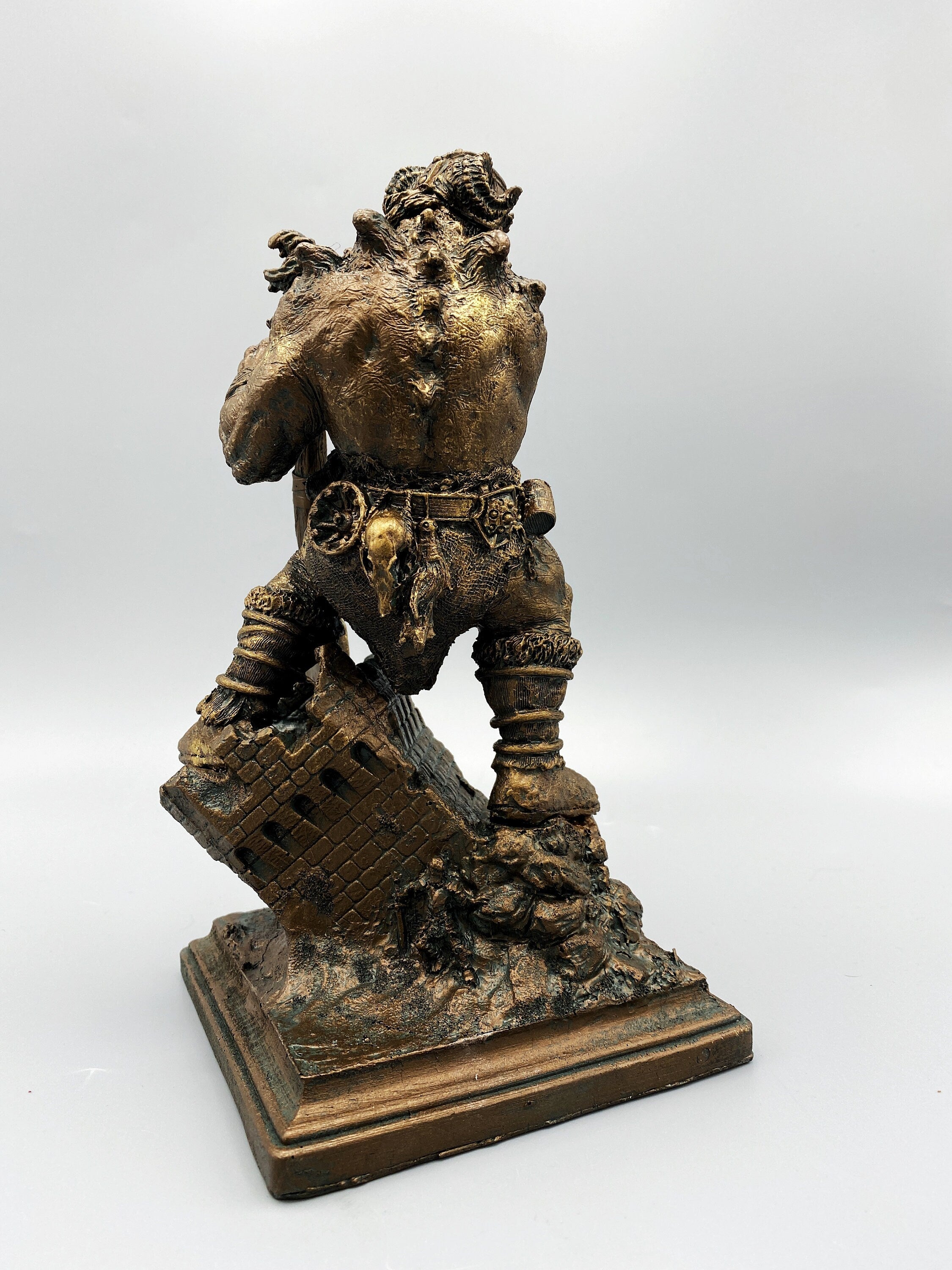 Frost Giant Statue, Hand Painted Resin Sculpture | Mythical Viking Creature Figurine | Legendary Norse Mythology Figurine. Fantasy Art Decor