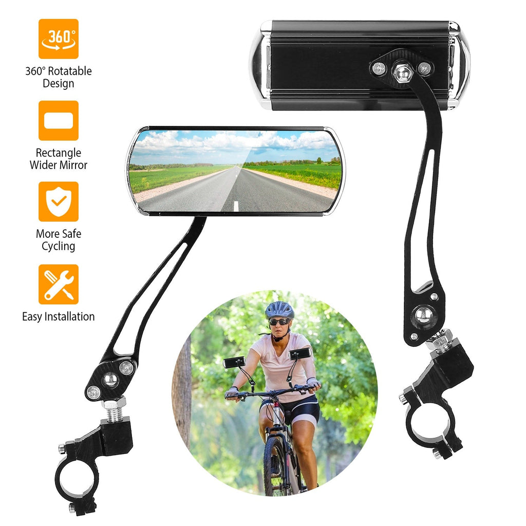GBruno  1 Pair Handlebar Bike Mirrors
