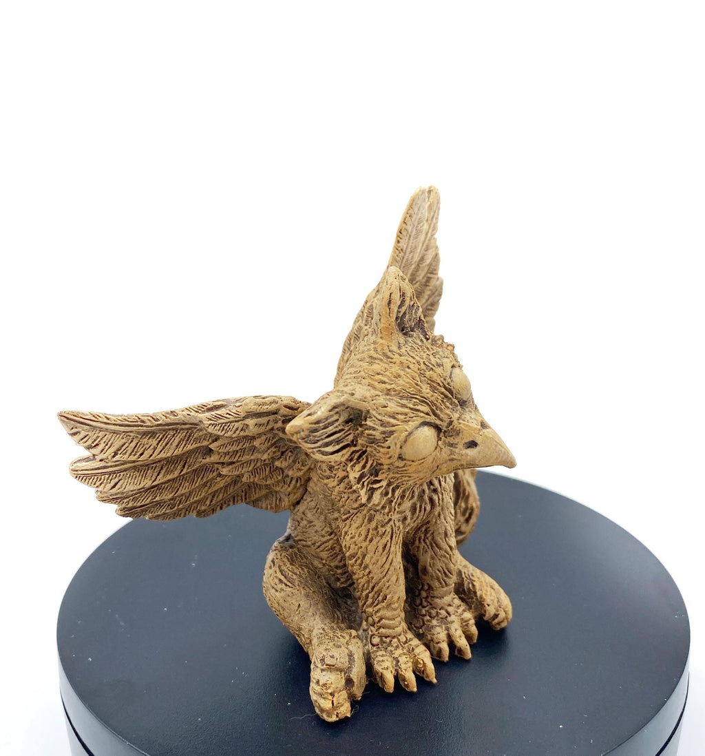 Baby Griffin Statue, Hand Painted Resin Sculpture | Mythical Creature Figurine | Unique Legendary Baby Griffin Figurine. Fantasy Art Gift