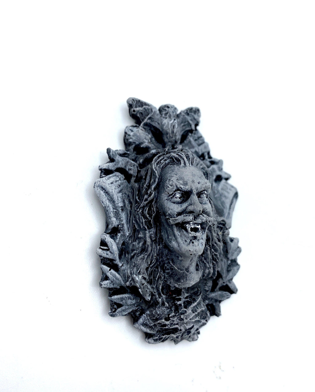 Dracula: Vlad the Impaler Magnet, Hand Painted Resin Sculpture | Gothic Fantasy Decor | Vampire Magnet for Fantasy and Gothic Decor
