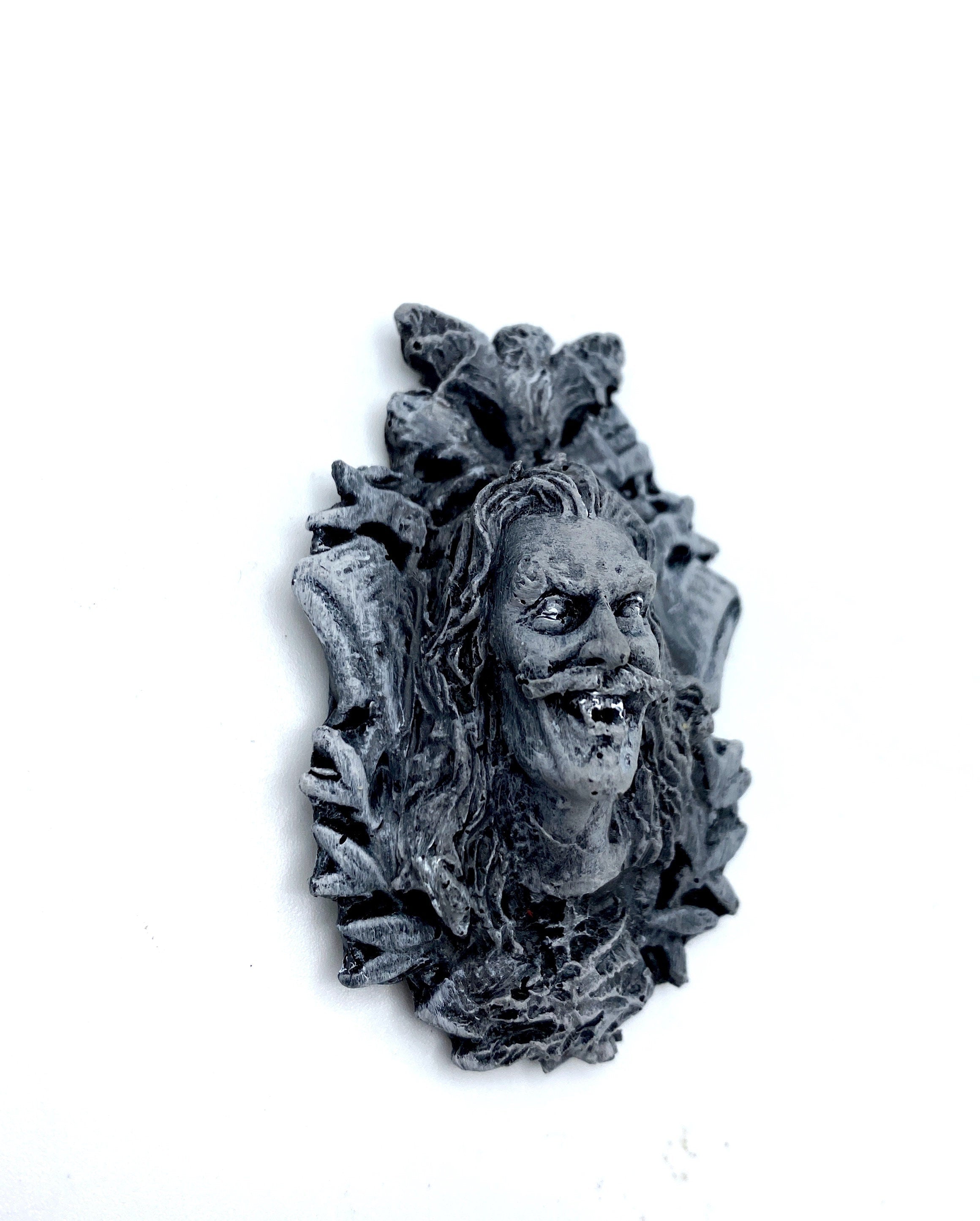 Dracula: Vlad the Impaler Magnet, Hand Painted Resin Sculpture | Gothic Fantasy Decor | Vampire Magnet for Fantasy and Gothic Decor