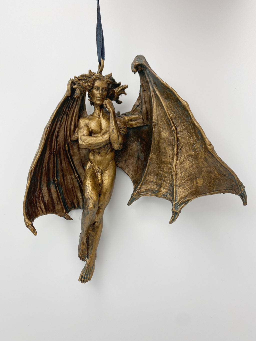 Lucifer Morning Star Ornament | Mythological Deities Figurine | Fallen Angel Character Sculpture | Satan Ornament for Gothic Holiday Decor