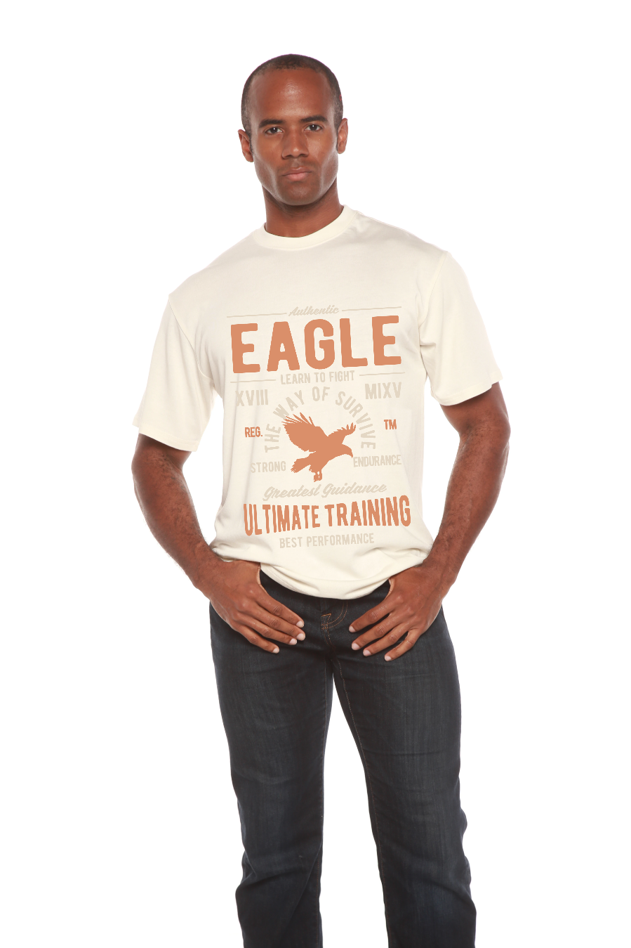Eagle Men's Bamboo Viscose/Organic Cotton Short Sleeve Graphic T-Shirt
