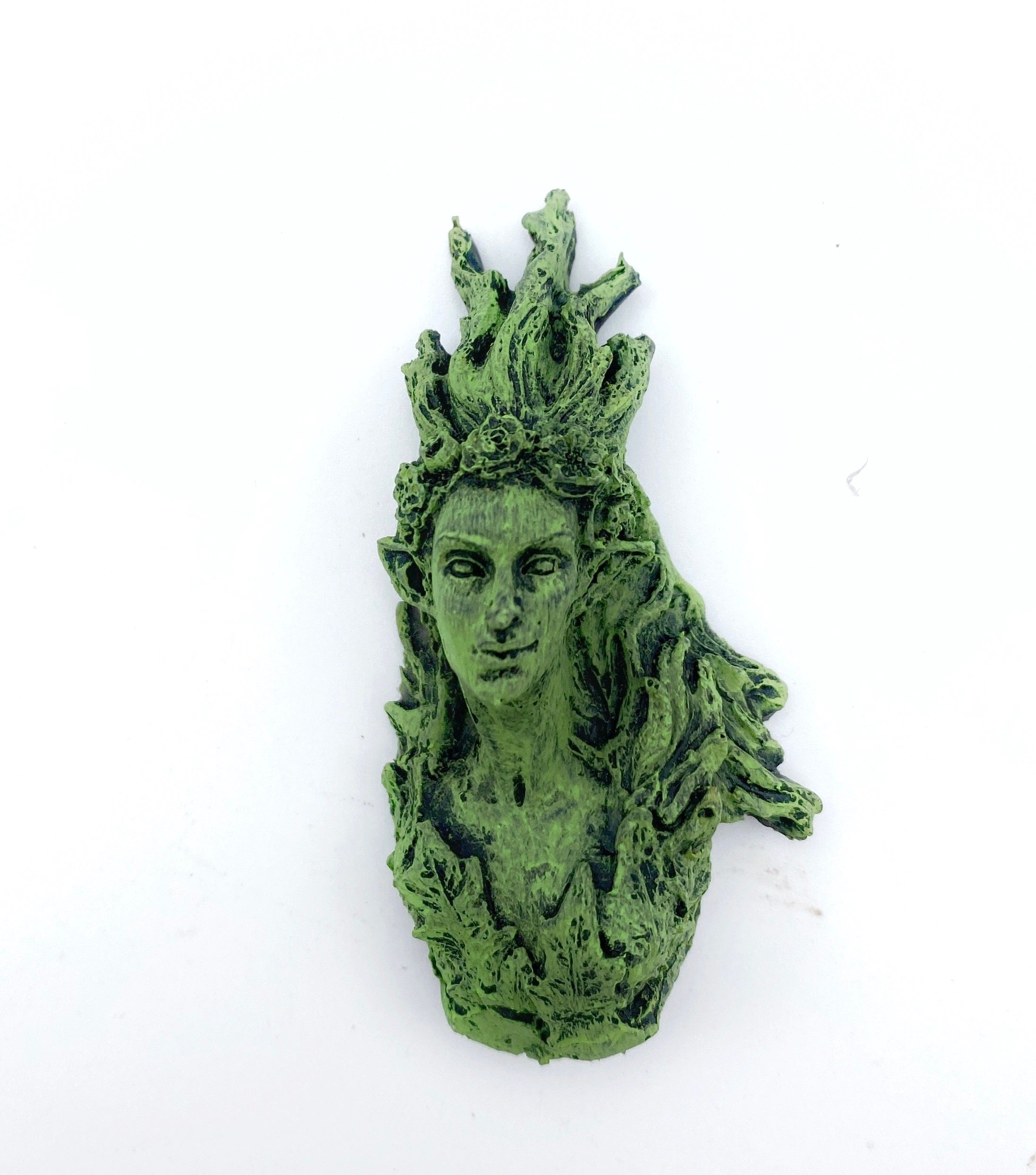 Titania the Fairy Queen Magnet Hand Painted Resin Sculpture | Mythic Fantasy Decor | Titania Elf Queen Magnet for Fantasy and Gothic Decor