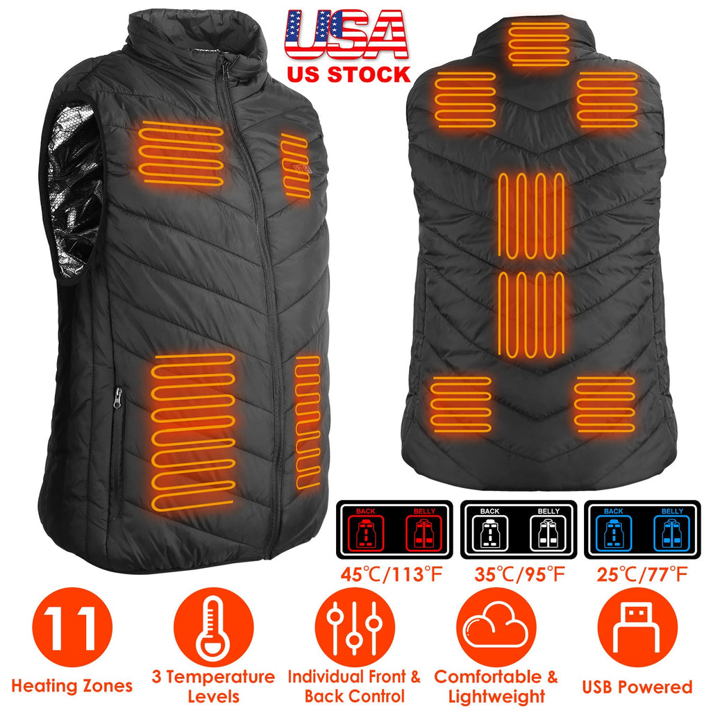 Heated Vest – USB Electric Thermal Jacket for Men & Women