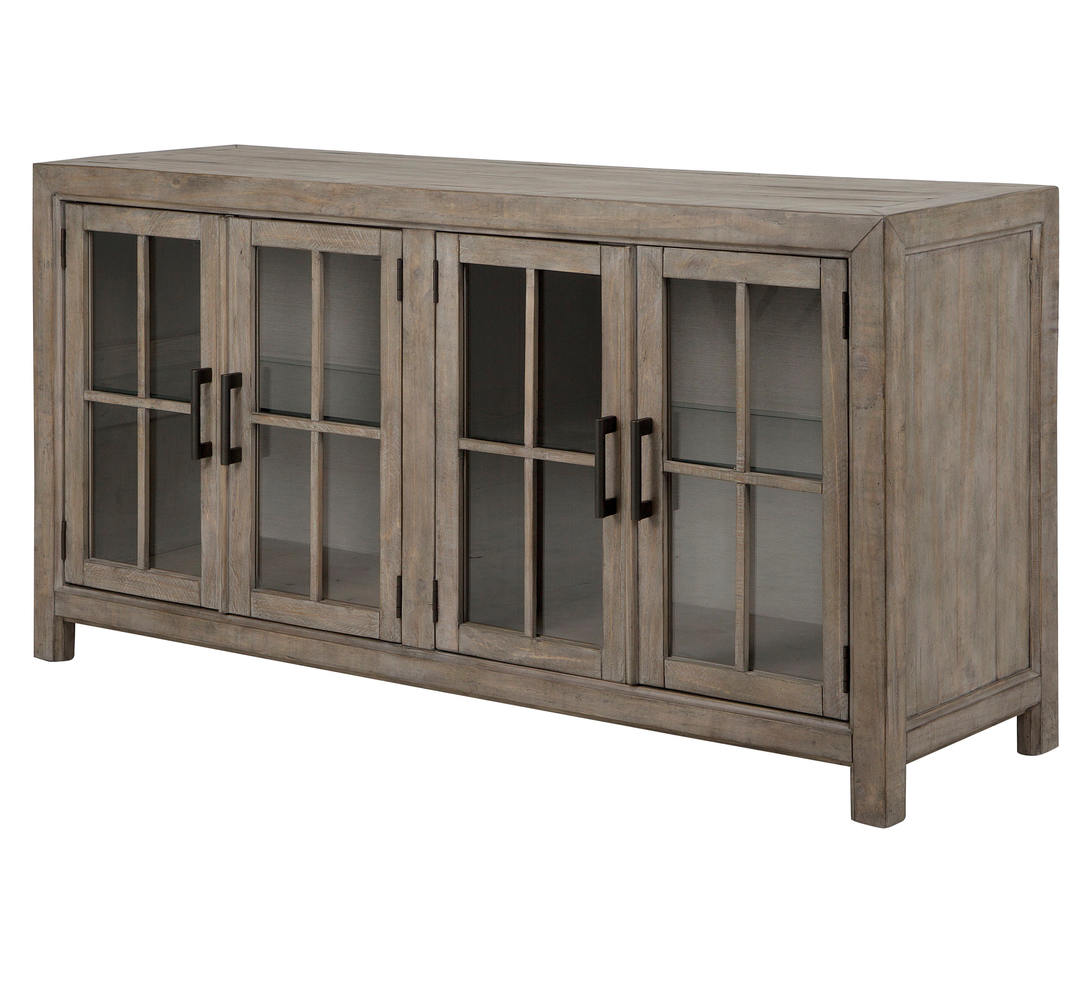Tinley Park - Buffet Curio Cabinet - Dove Tail Gray