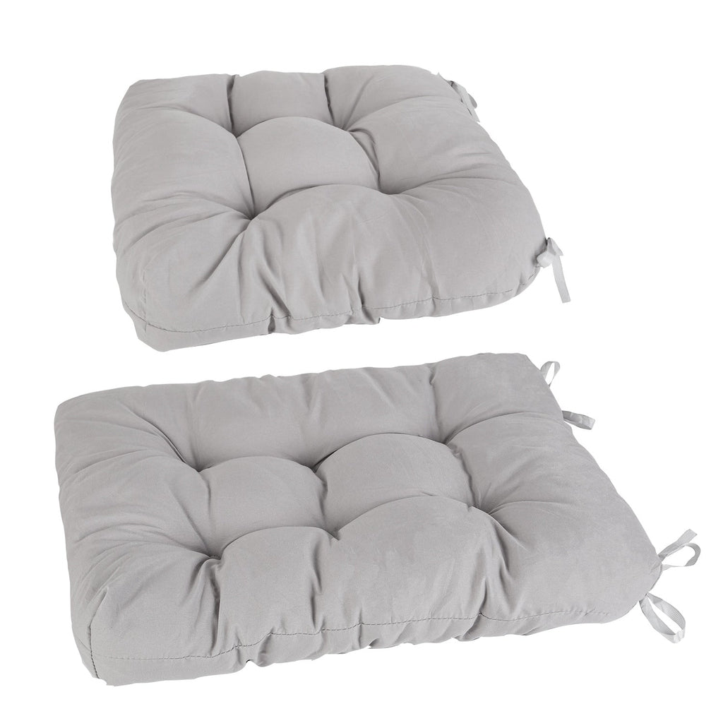 2Pcs Waterproof Rocking Chair Cushion Upper And Lower Back And Seat Sets with Non-Slip Ties Oxford Cloth Surface Polyester Filling Comfortable for Ind