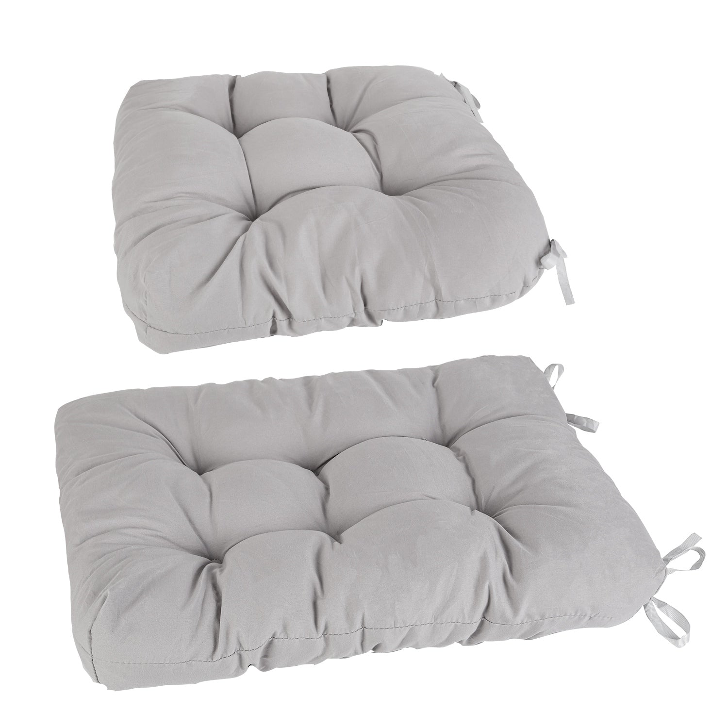 2Pcs Waterproof Rocking Chair Cushion Upper And Lower Back And Seat Sets with Non-Slip Ties Oxford Cloth Surface Polyester Filling Comfortable for Ind