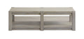 Burgess - Rectangular Shelf Cocktail Table With Casters - Calico Gray