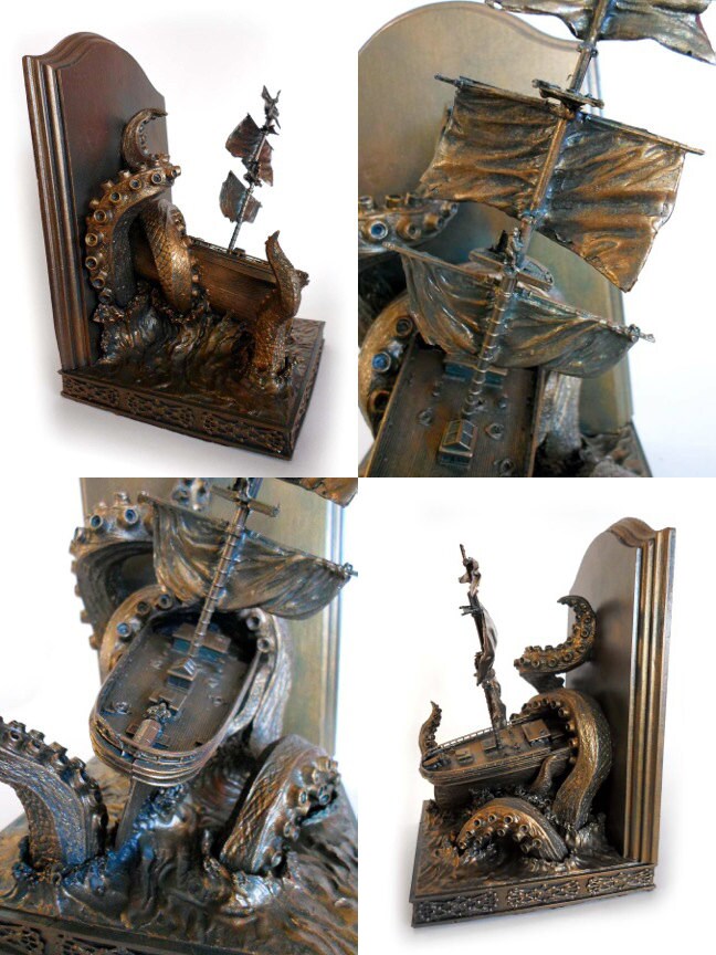 Kraken Bookends, Limited Edition