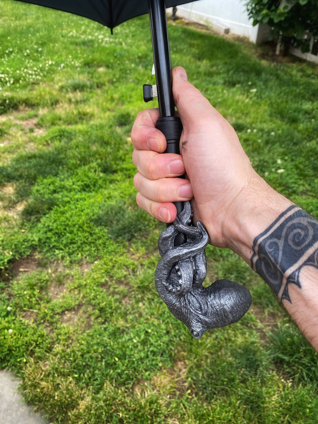Kraken Umbrella, Hand Sculpted Resin Octopus | Nautical Gothic Umbrella |Fantasy Cosplay Kraken Lovecraftian Umbrella Cane, Gothic Accessory