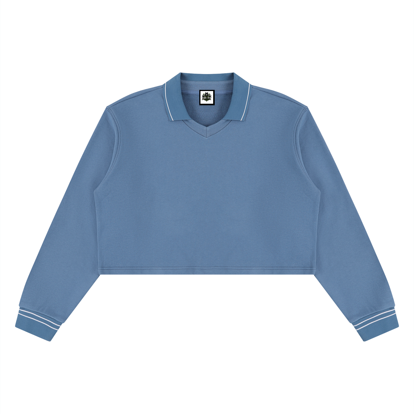 Loki & Ivy Women’s Crop Collared Sweatshirt