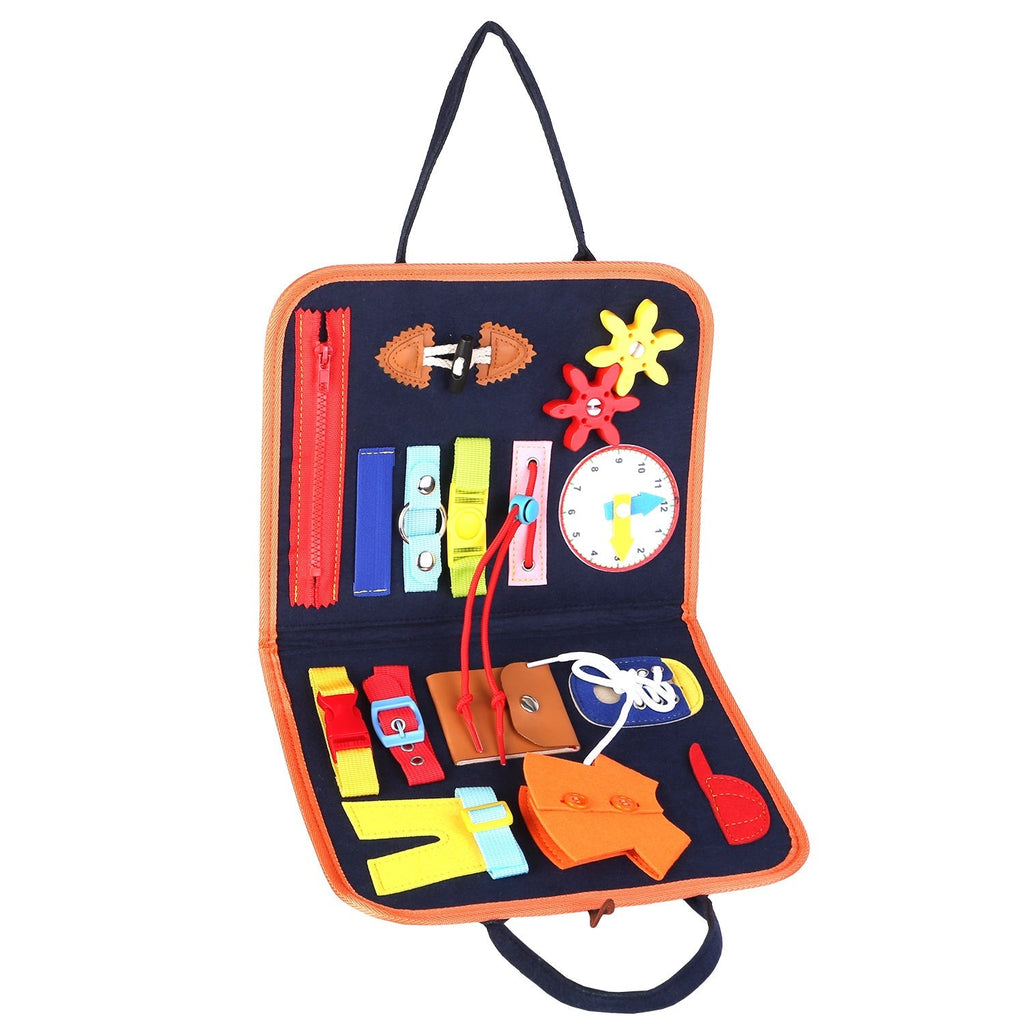 Kids Busy Board Sensory Activity Board Preschool Learning Toys Montessori Educational Gift for 1-6 Years Old Baby Toddler Girls Boys
