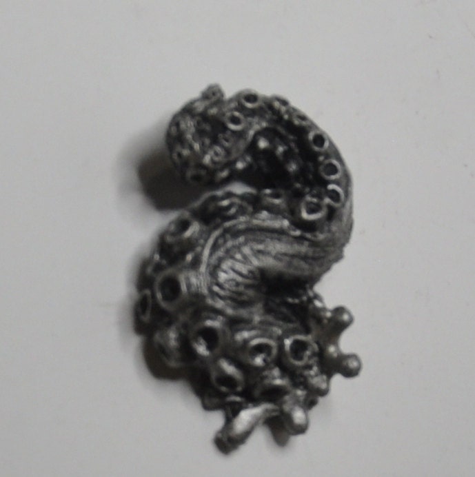 Kraken Tentacle Magnet, Pewter Finish