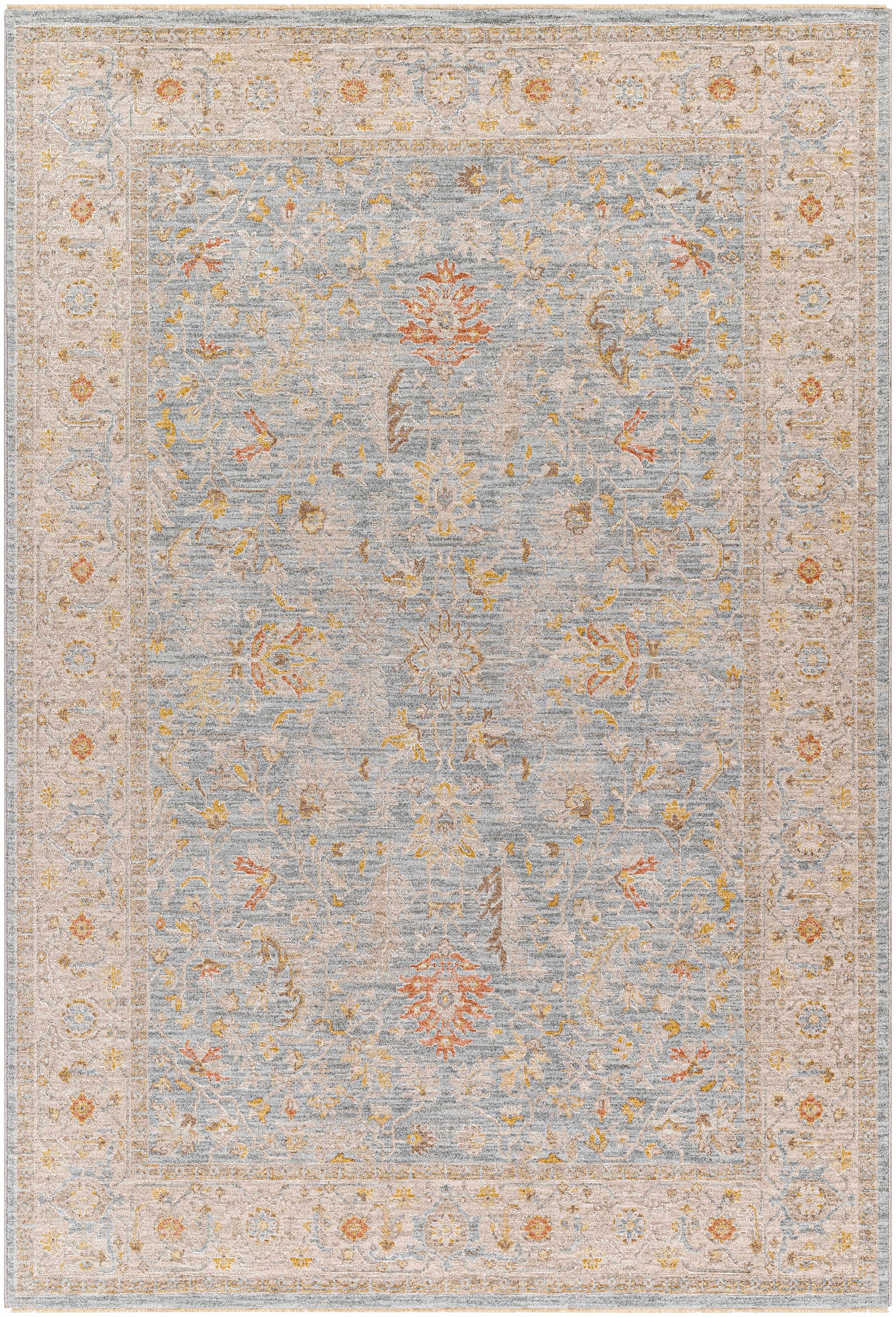 Edie Taupe Thick Luxe Oushak Rug