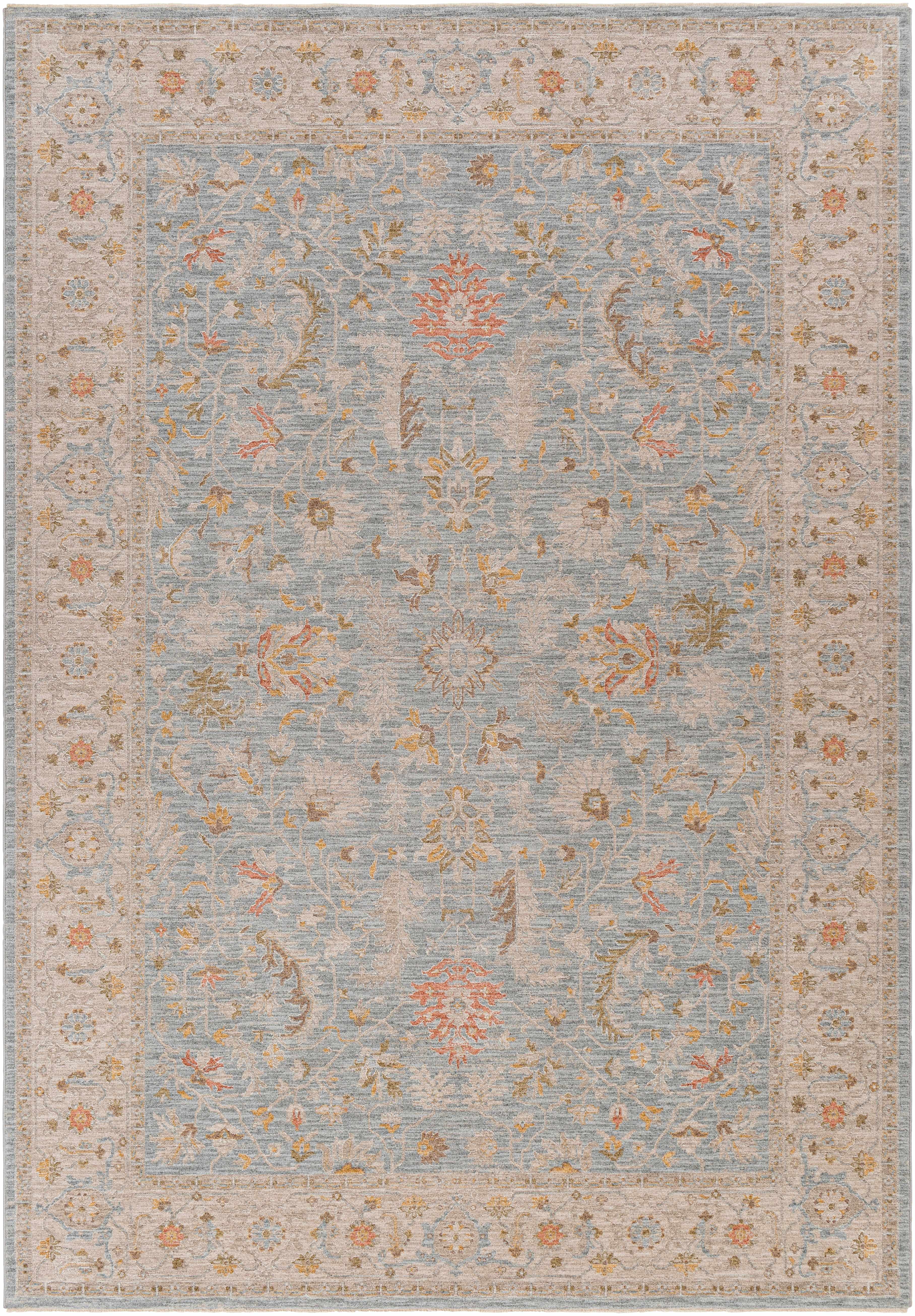Edie Taupe Thick Luxe Oushak Rug