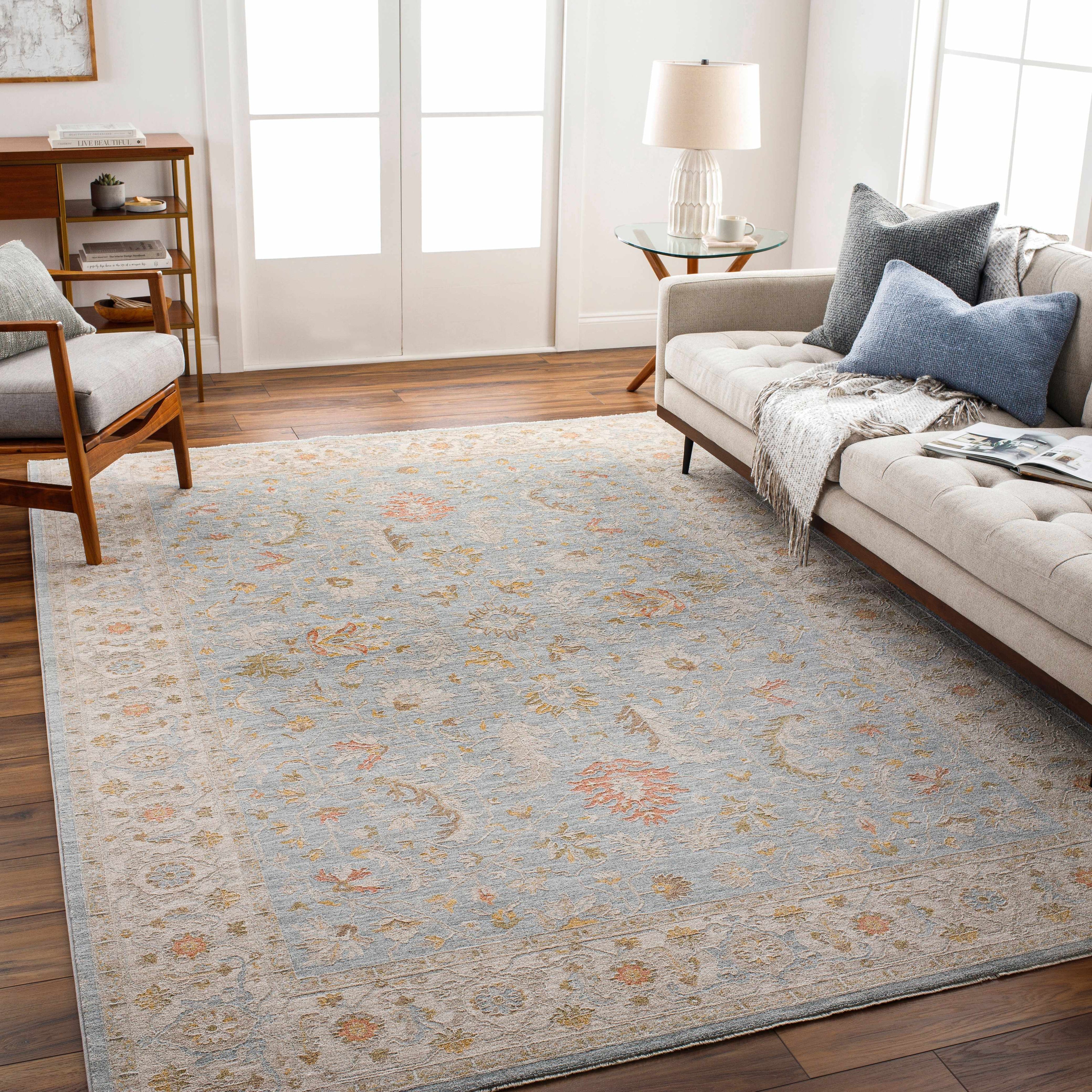 Edie Taupe Thick Luxe Oushak Rug