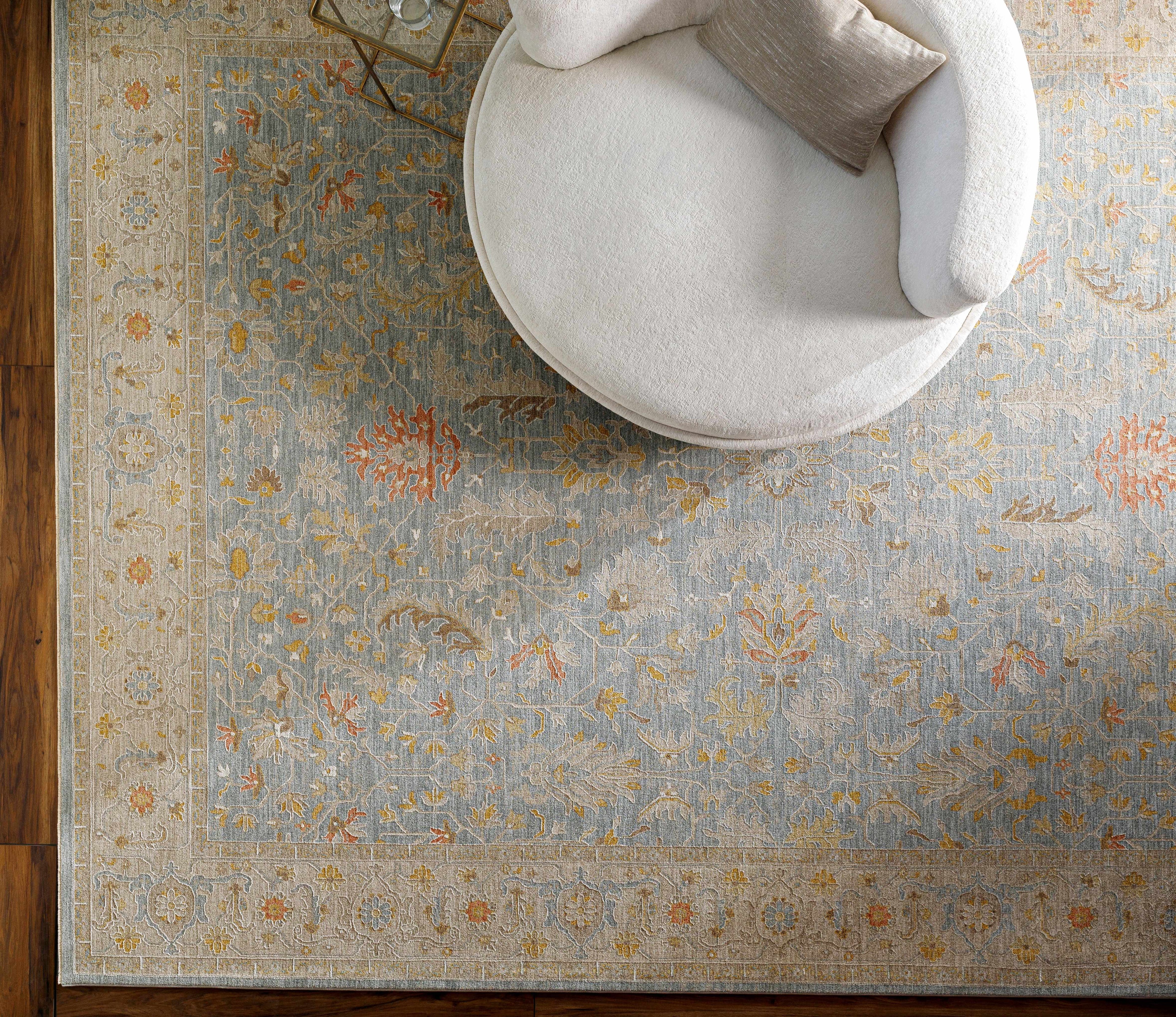 Edie Taupe Thick Luxe Oushak Rug