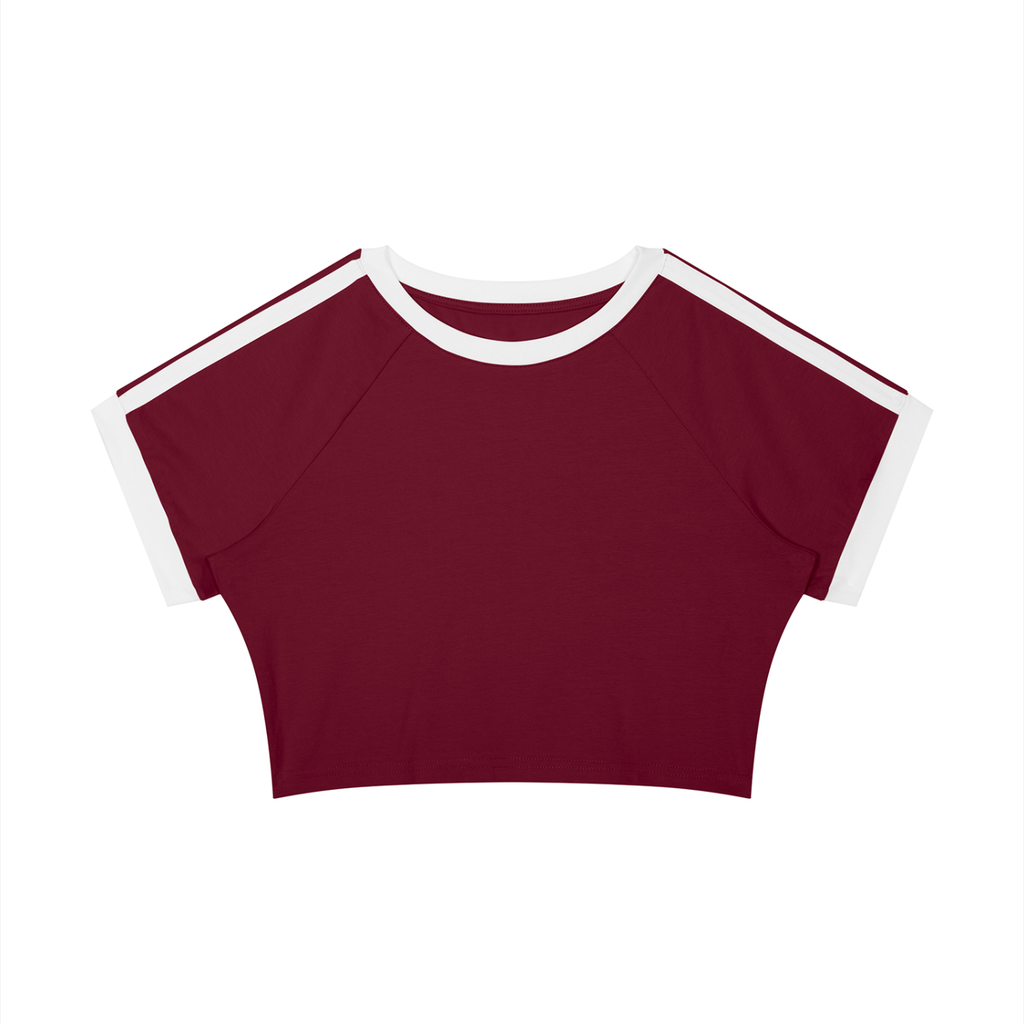 Loki & Ivy Women’s Raglan Crop T-Shirt