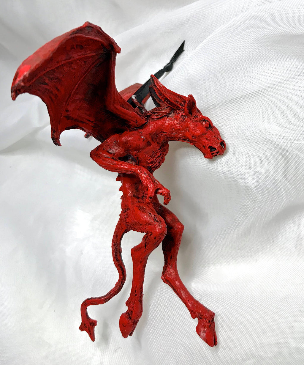 Jersey Devil Ornament, Hand Painted Resin Sculpture | Cryptozoology Creature Figurine | Urban Legend Jersey Devil Monster, Gothic Art Decor