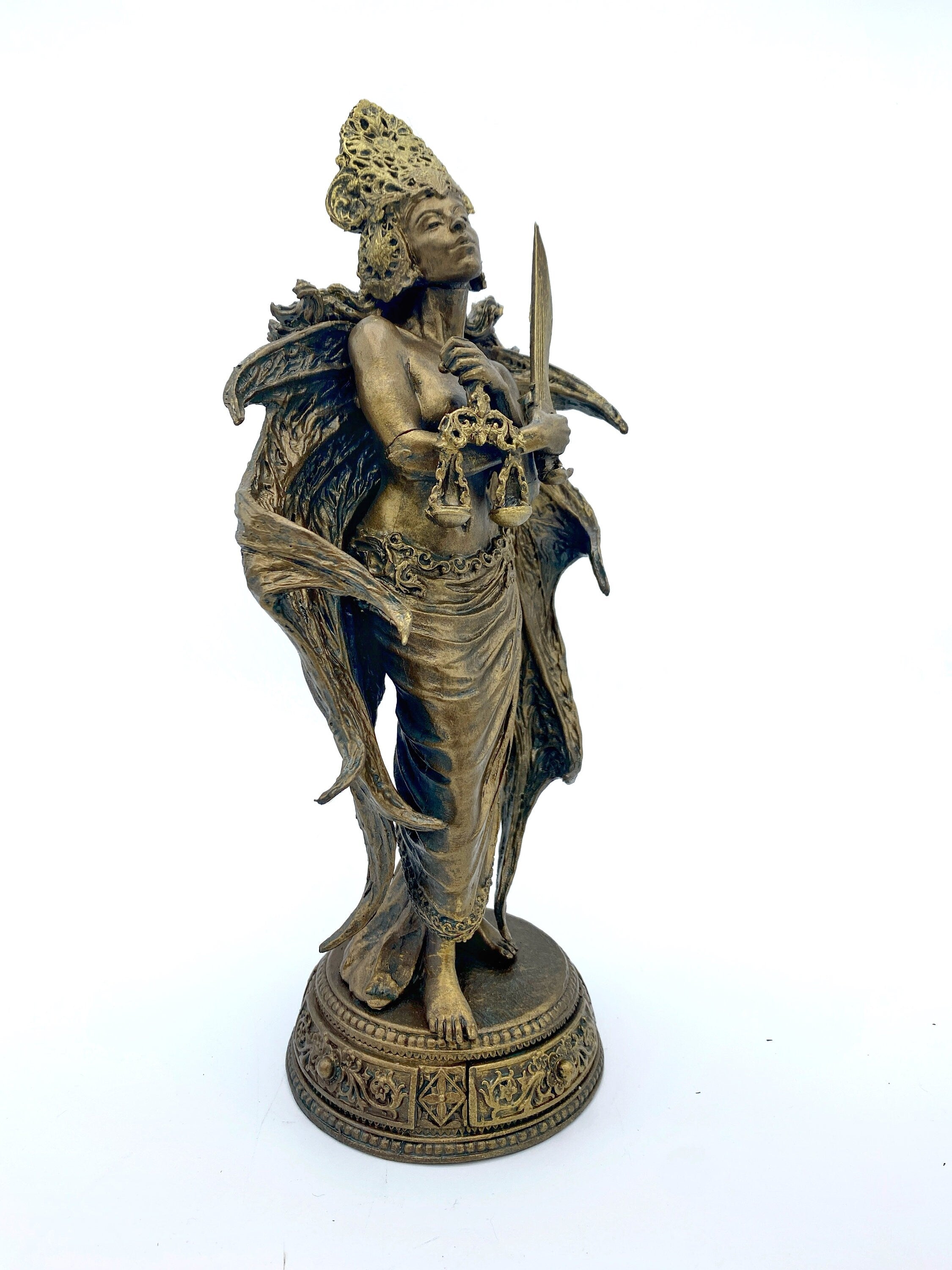 Nemesis/ Themis Statue: Goddess of Justice and Vengeance | Mythological Gods Figurine | Myths and Legends Statue |Statue for Gothic Decor