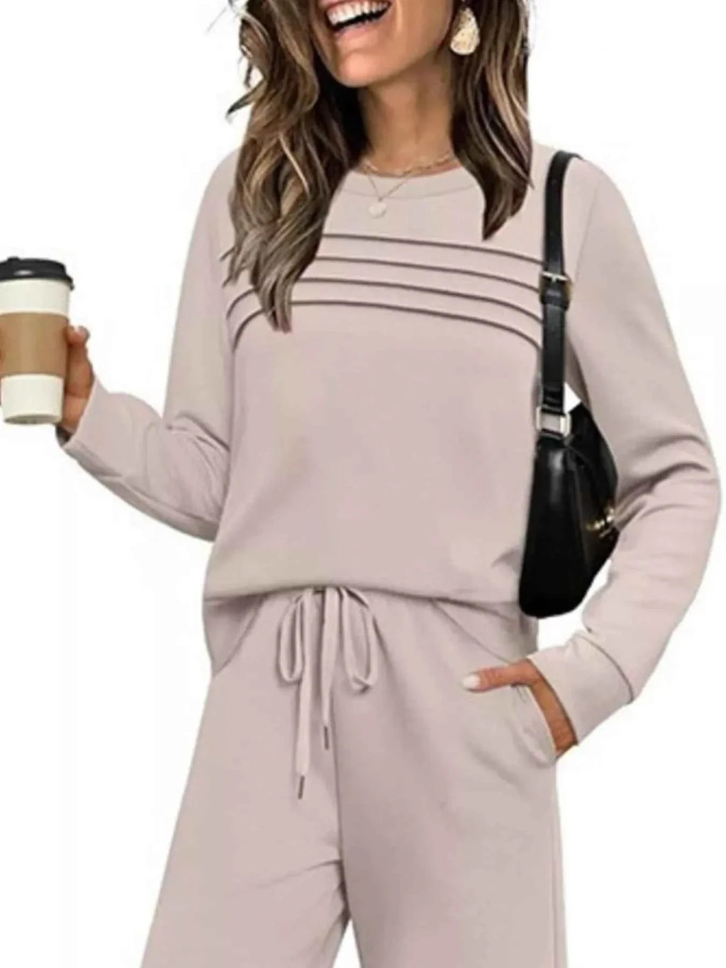 Plus Comfort Duo: Versatile Top & Pants Ensemble