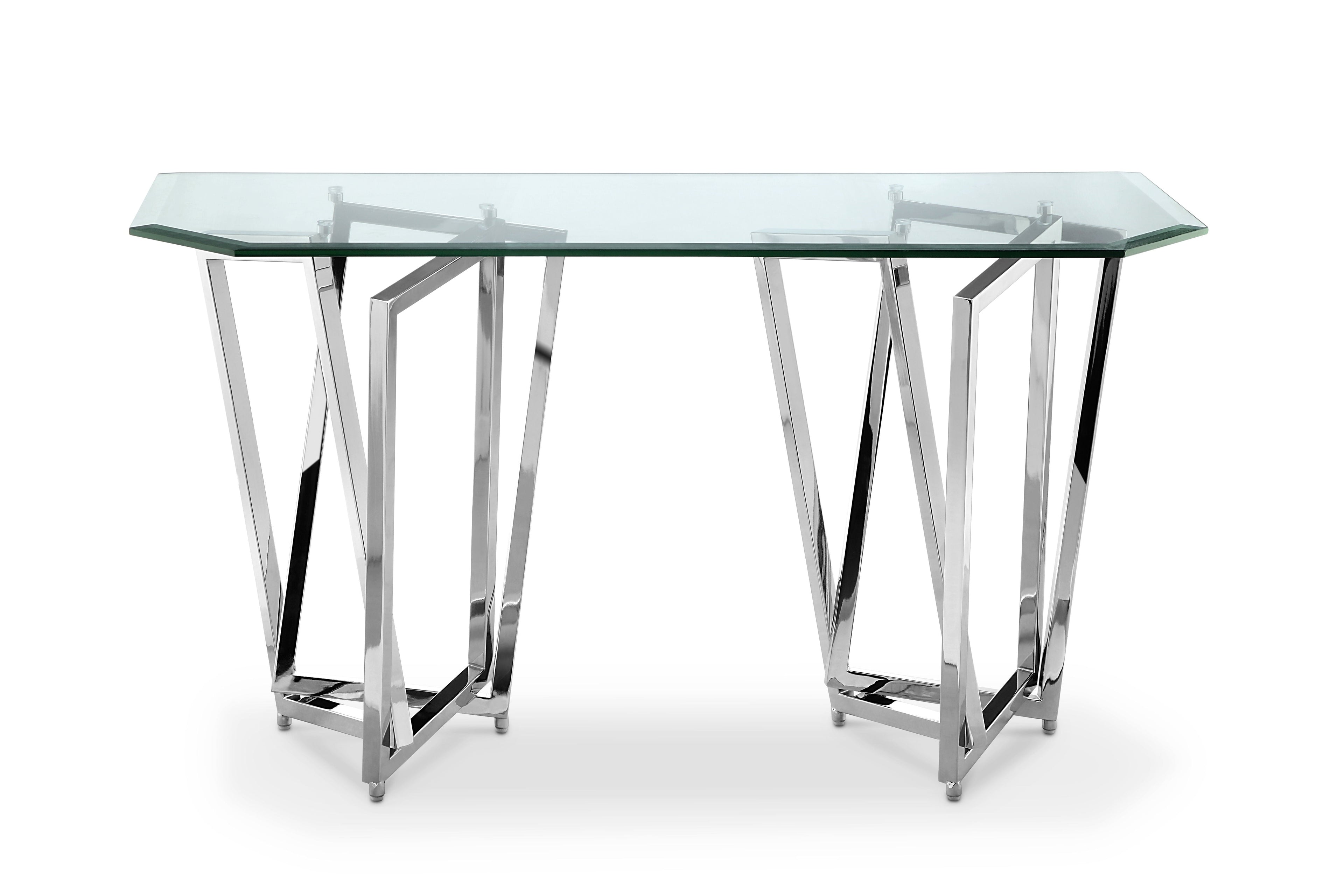 Lenox Square - Rectangular Sofa Table - Chrome