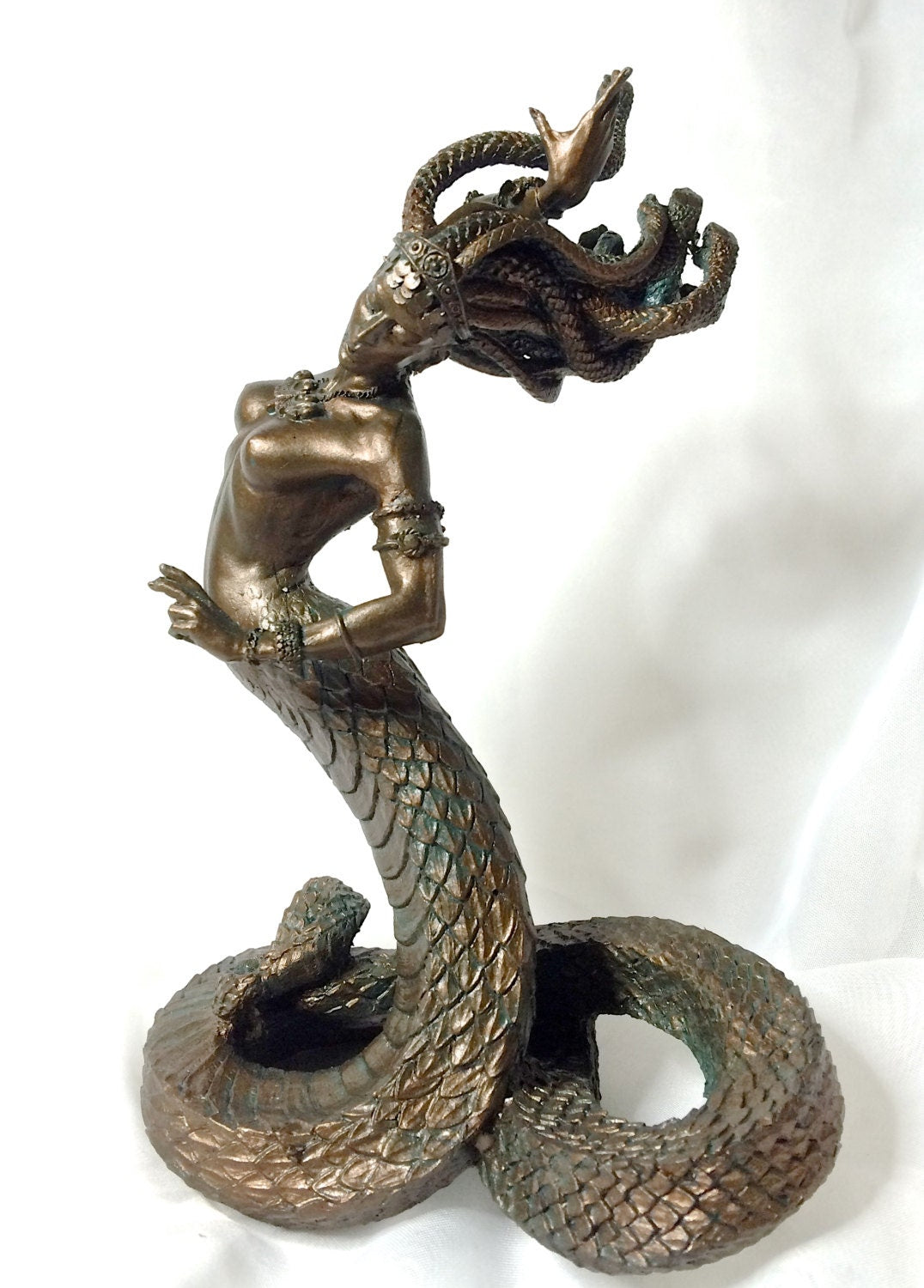Medusa Statue, Half Scale Resin Sculpture |. Mythological Creature Figurine | Myths and Legends Character Statue | Fantasy Art Lover Gift