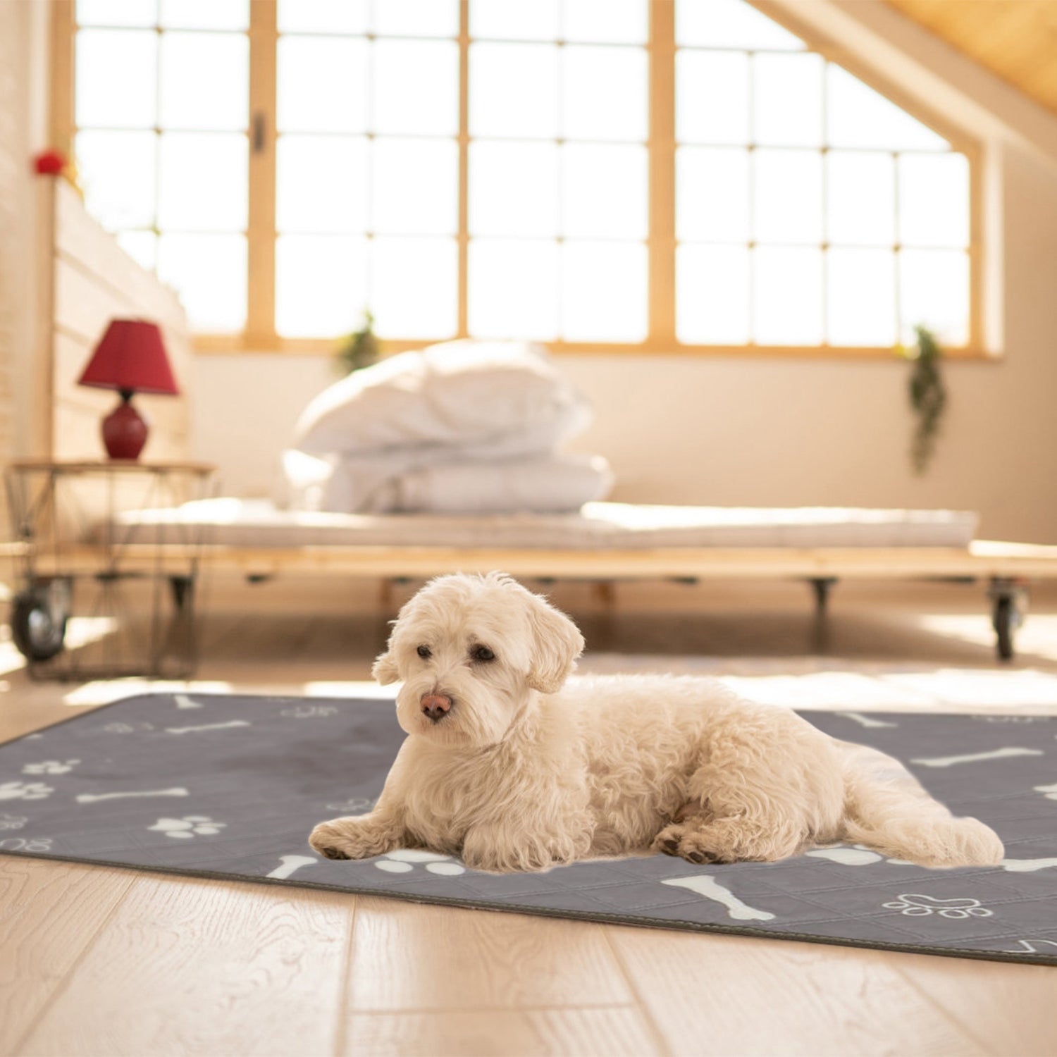 2Pcs Washable Pet Pee Pads For Puppy Kittens Dogs Cats Reusable Potty Mats Machine Washable Pet Training Pads Non-Slip Waterproof Absorbent Dog Crate