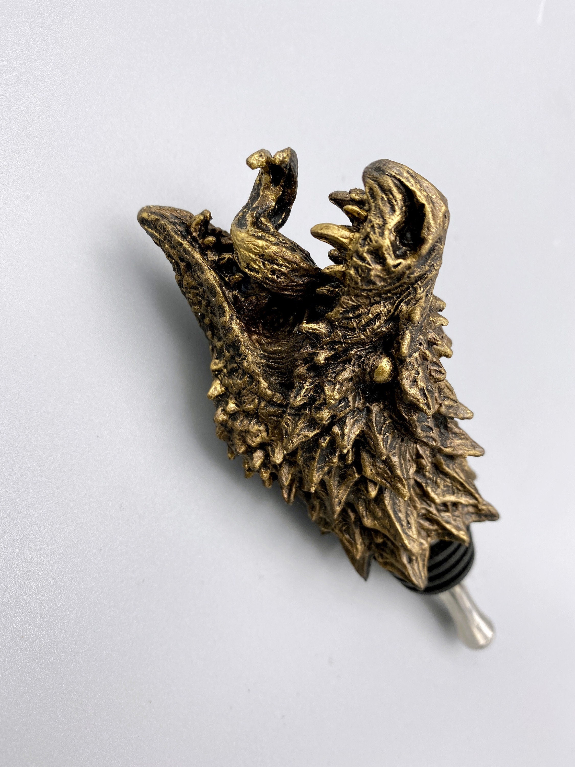 Dragon Winestopper, Hand Sculpted Resin,  Mythic Fantasy Art Barware | Legendary Dragon Bottle Stopper | Fantasy Wine and Barware Gift