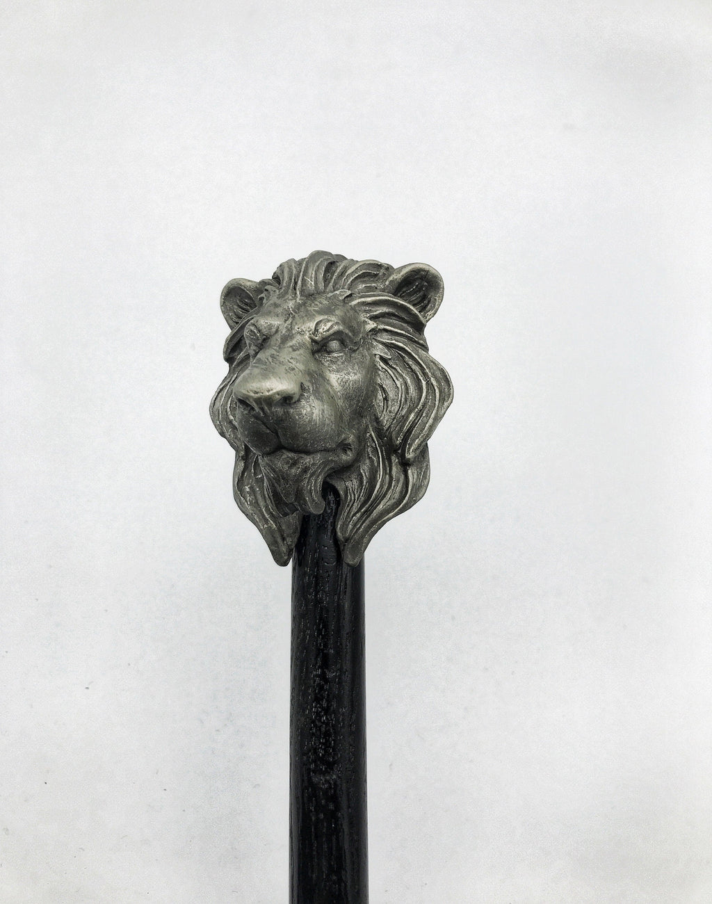 Lion Cane, Hand Sculpted Walking Stick | Medieval Gothic Cane | Fantasy Cosplay Lion Head Cane, Gothic Accessory