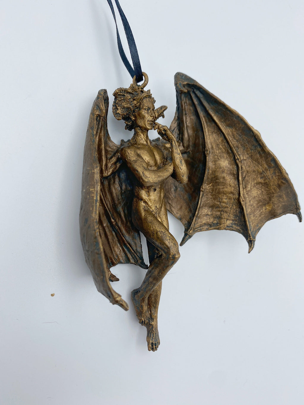 Lucifer Morning Star Ornament | Mythological Deities Figurine | Fallen Angel Character Sculpture | Satan Ornament for Gothic Holiday Decor