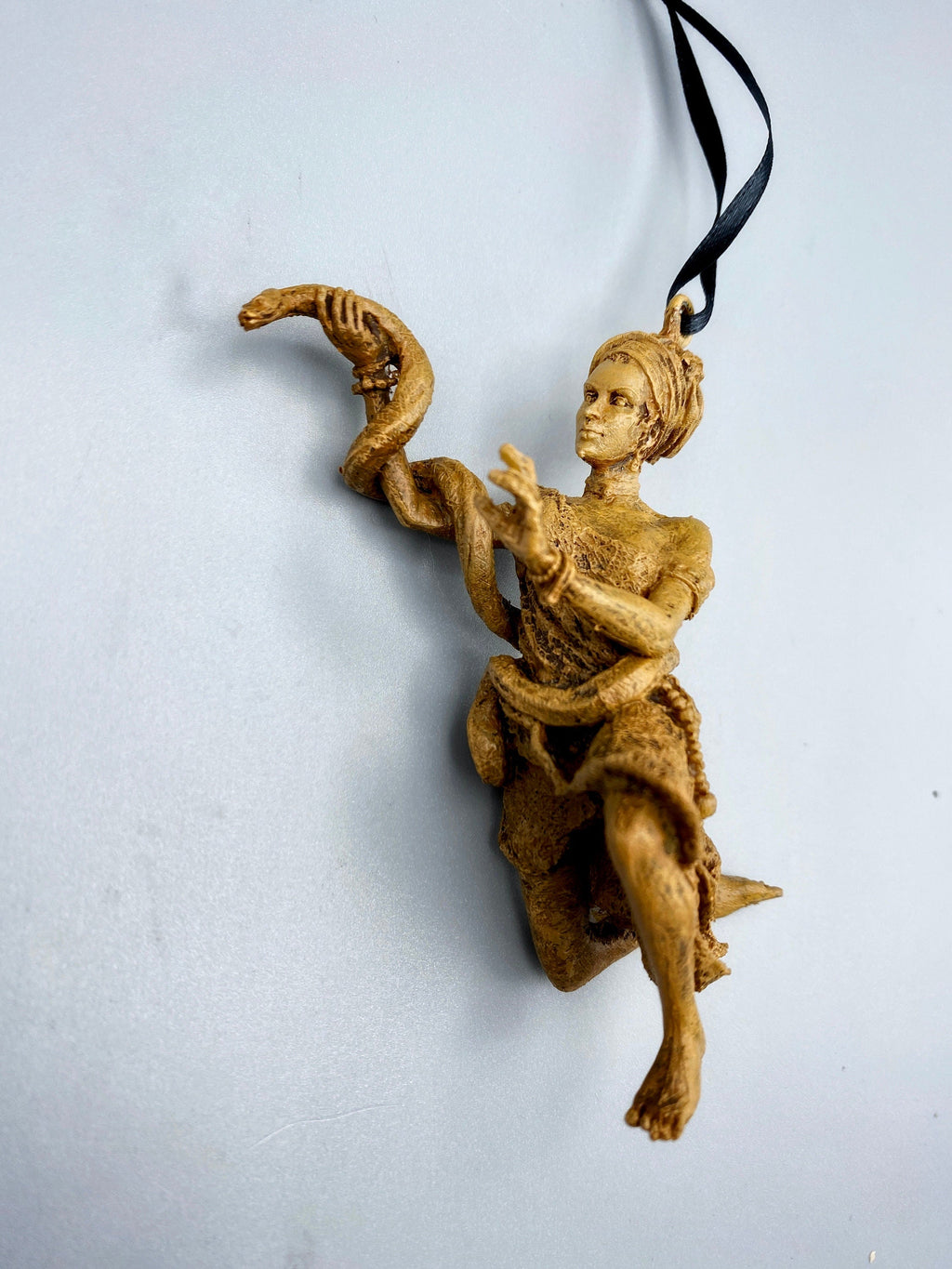 Marie Laveau, Voodoo Queen of New Orleans Ornament, Hand Painted Resin | Legendary Witch Figurine | Voudou Ornament for Occult Holiday Decor