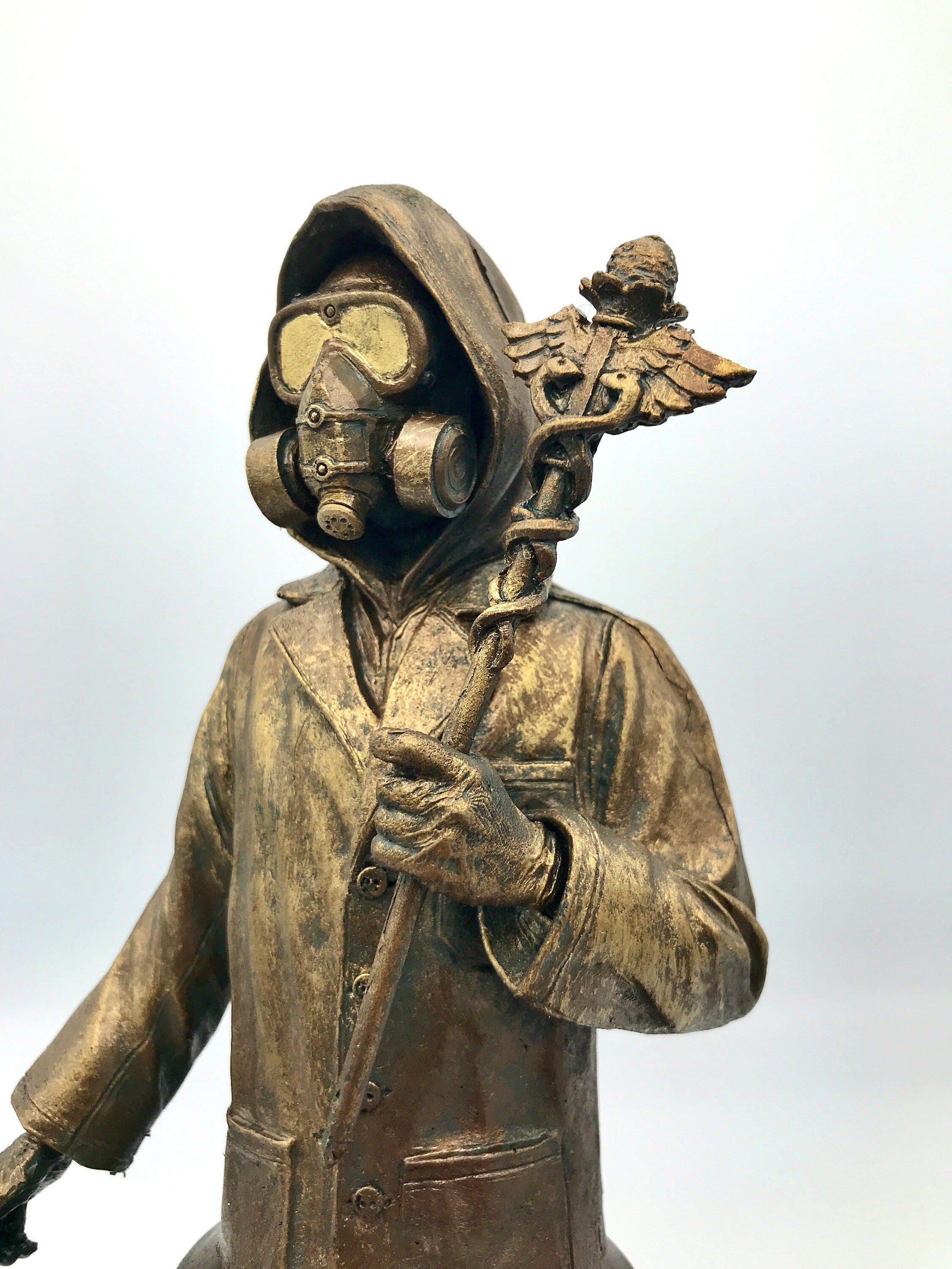 Healthcare Worker Bust, Bronze Finish,  Doctors Without Borders Charity