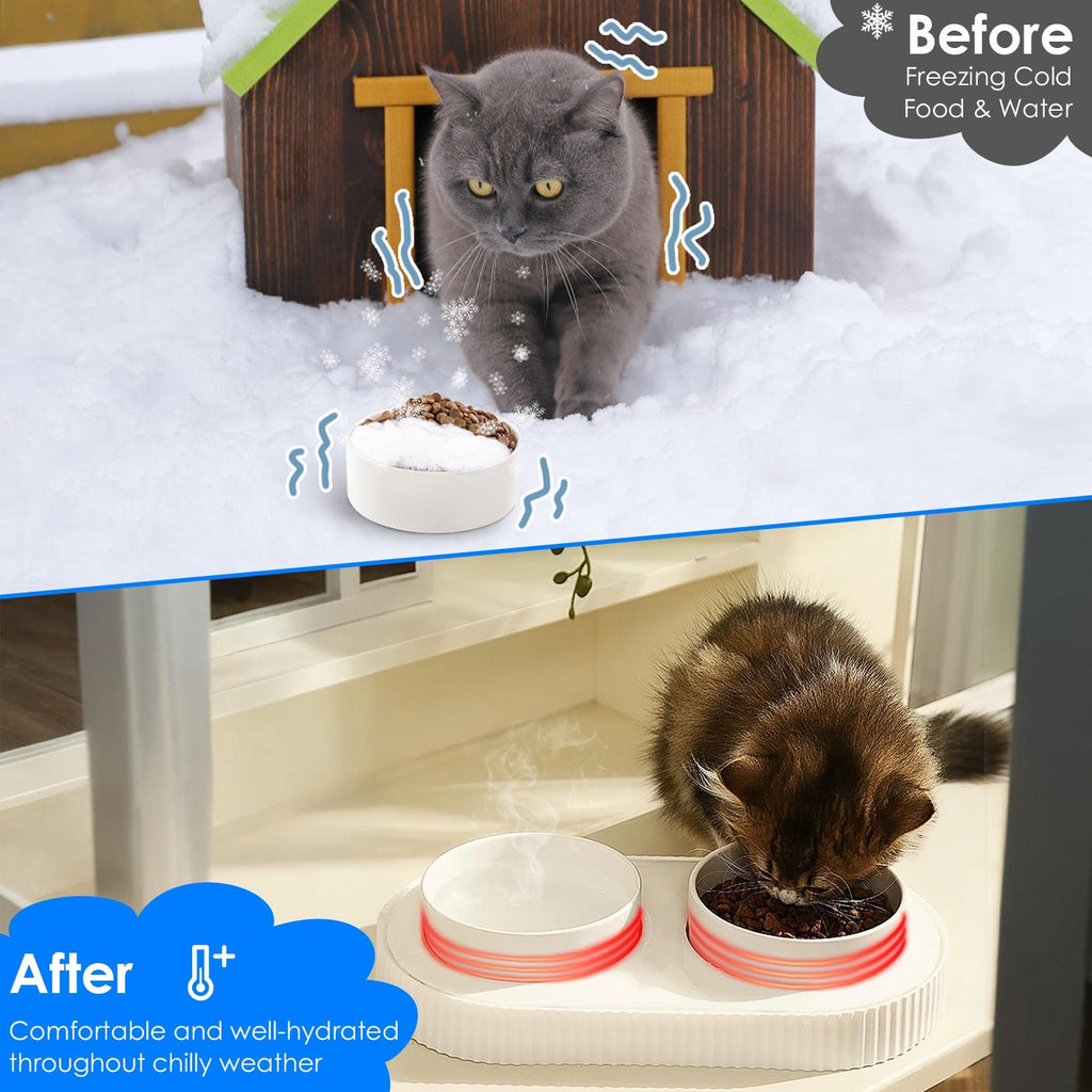 GBruno Heated Water Bowl For Dogs And Cats