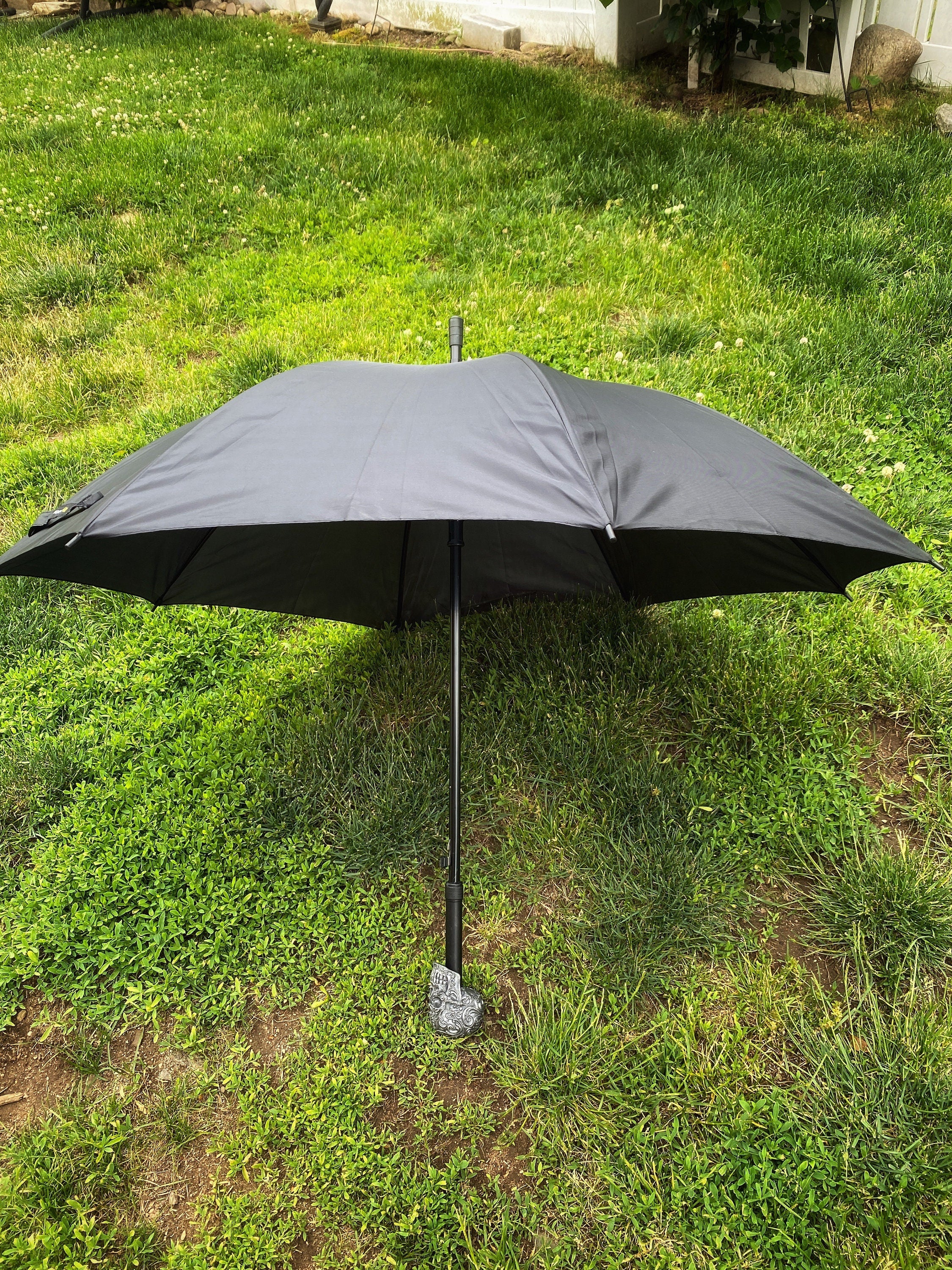 Ornate Skull Umbrella, Hand Sculpted Resin | Victorian Gothic Umbrella/Parasol | Fantasy Cosplay Fantasy Skull Umbrella, Gothic Accessory