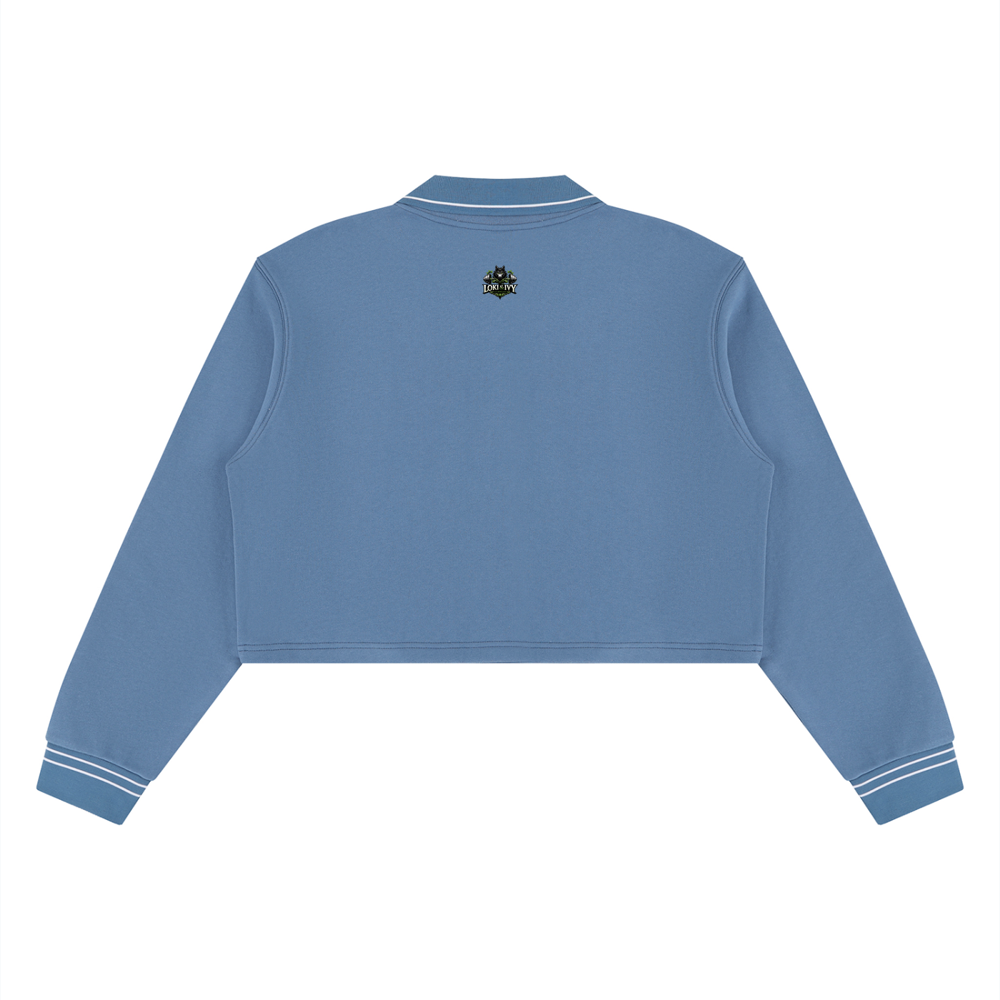 Loki & Ivy Women’s Crop Collared Sweatshirt